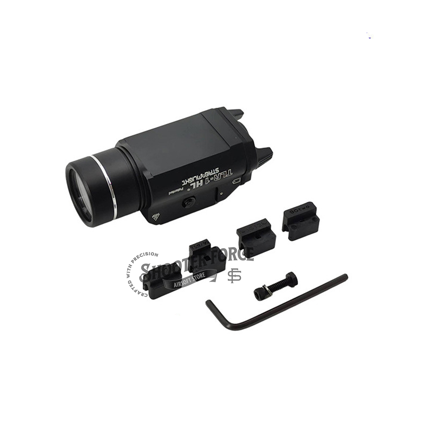 1000 Lumens Streamlight TLR-1 Tactical Flashlight – 20mm Rail Mount – Black