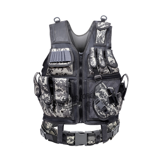 Tactical Vest – Airsoft Combat Protective Gear for Training - ACU
