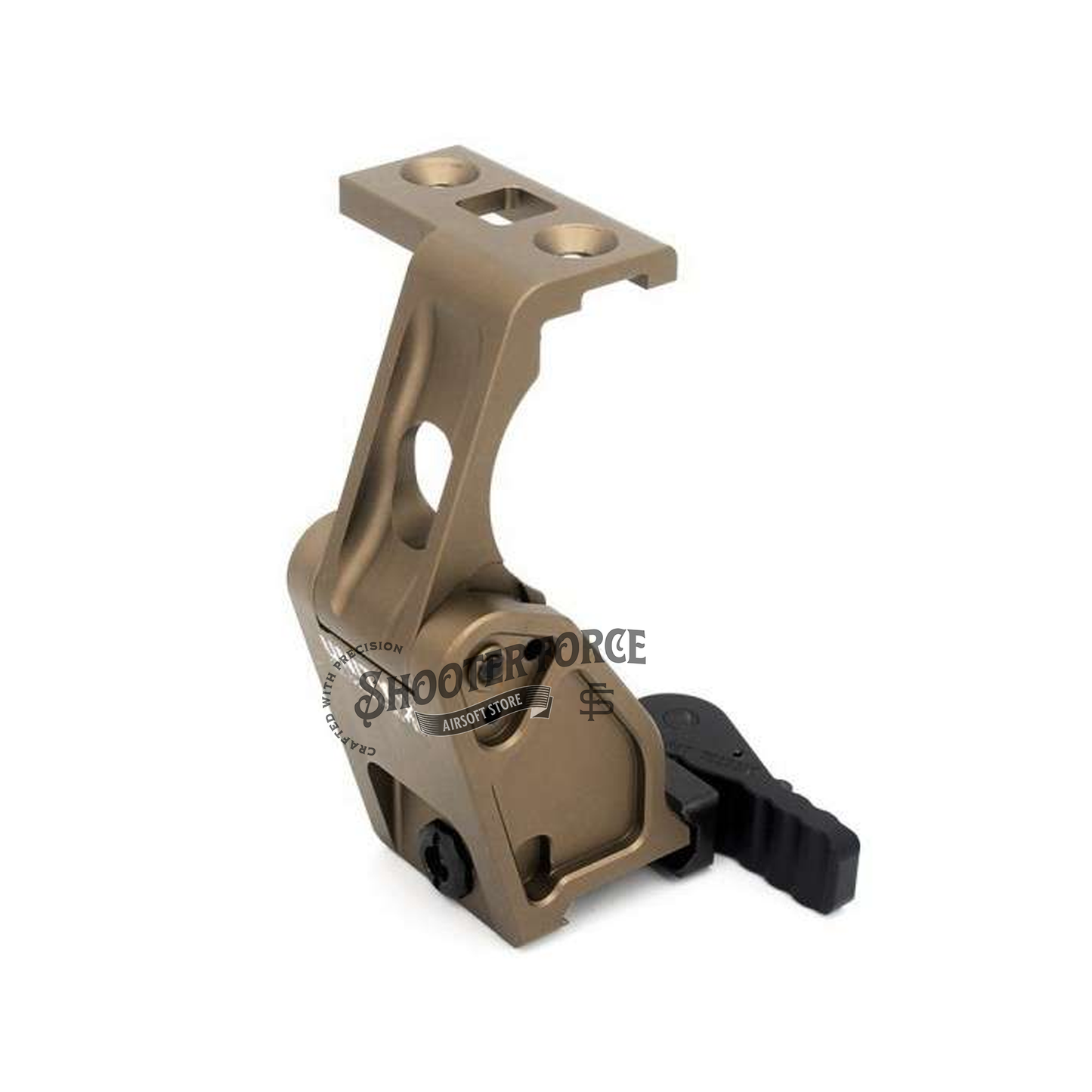 SOTAC FAST FTC G43/G45 Magnifier Scope Mount in FDE, providing quick attachment and flip-to-center functionality for enhanced versatility in airsoft optics.SOTAC FAST FTC G43/G45 Magnifier Scope Mount in FDE, providing quick attachment and flip-to-center functionality for enhanced versatility in airsoft optics.