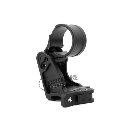 SOTAC FAST Flip-to-Center FTC 2.26" Magnifier Mount in black with quick-detach lever, designed for 3X-C, 3XMAG-1, and 30mm tube magnifiers, offering seamless transition and secure mounting.