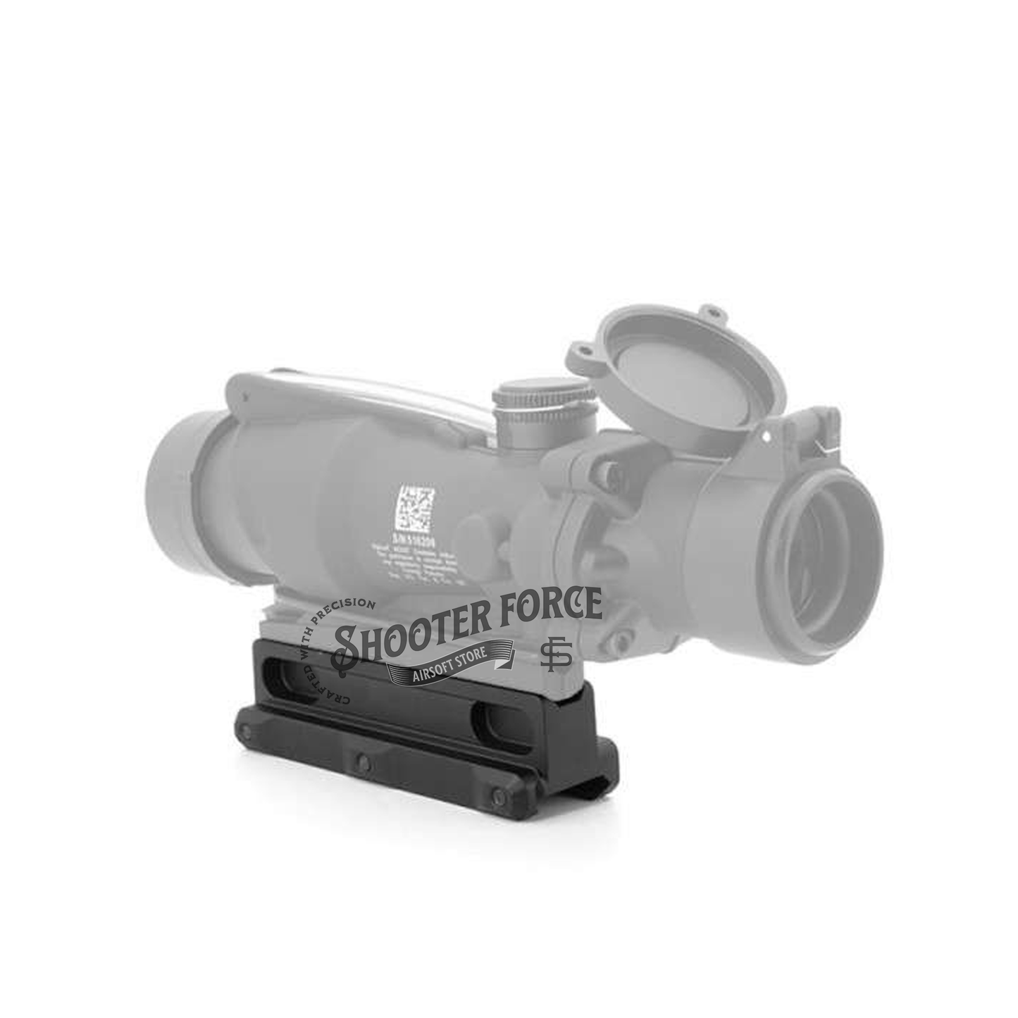 SOTAC FAST OCG Series 2.05" Scope Mount in black, providing a secure and stable attachment for ACOG and VCOG optics in airsoft setups.
