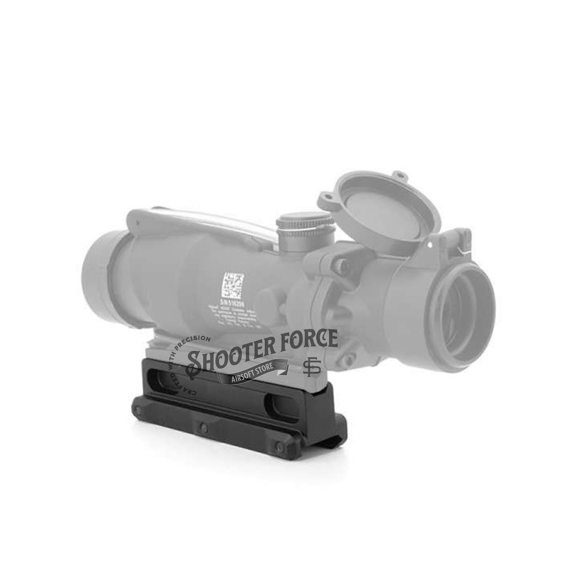 SOTAC FAST OCG Series 2.05" Scope Mount in black, providing a secure and stable attachment for ACOG and VCOG optics in airsoft setups.