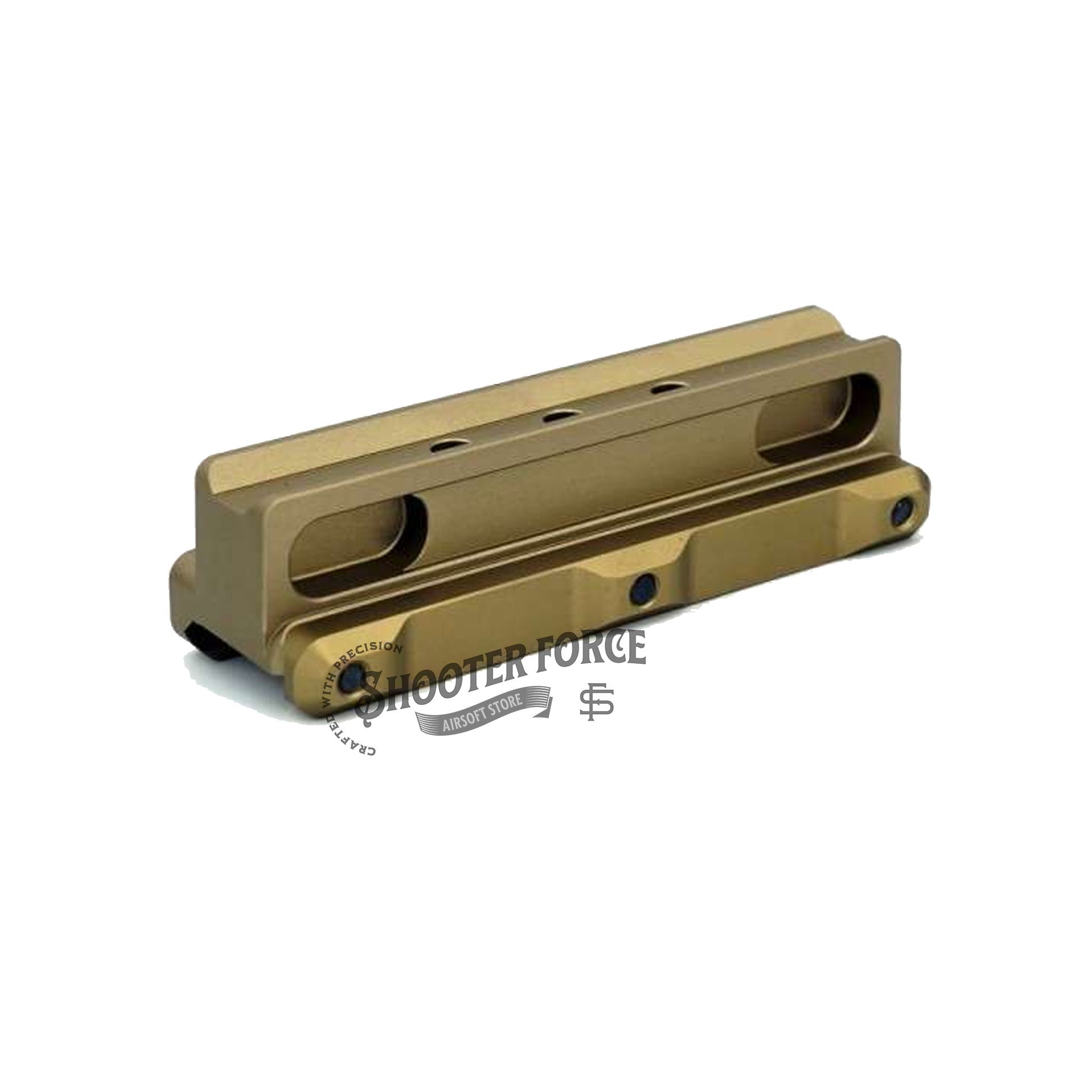 SOTAC FAST OCG Series 2.05" Scope Mount in FDE, providing a stable and secure attachment for ACOG and VCOG optics in airsoft setups.