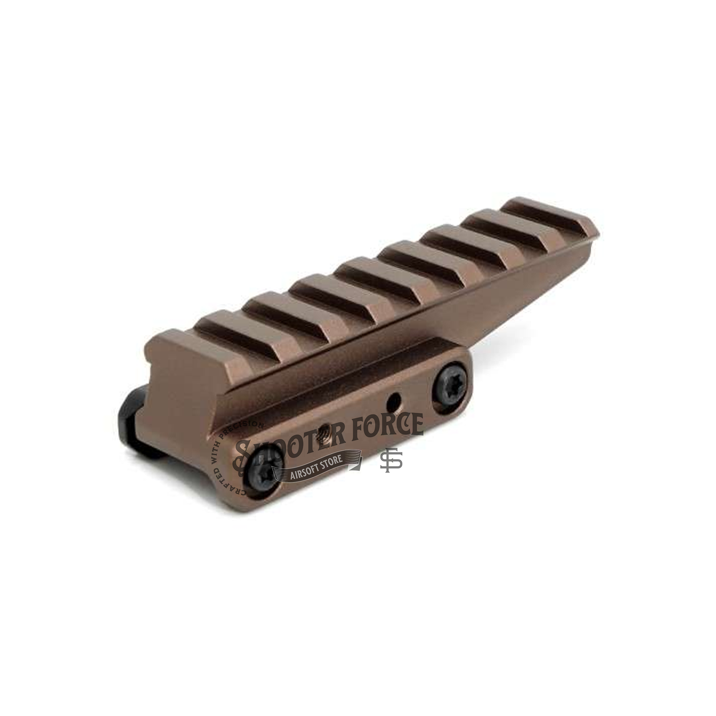 SOTAC FAST Optic Riser Mount for EXPS3-0 in FDE, providing a stable and secure attachment for improved sight alignment and accuracy in airsoft setups.SOTAC FAST Optic Riser Mount for EXPS3-0 in FDE, providing a stable and secure attachment for improved sight alignment and accuracy in airsoft setups.