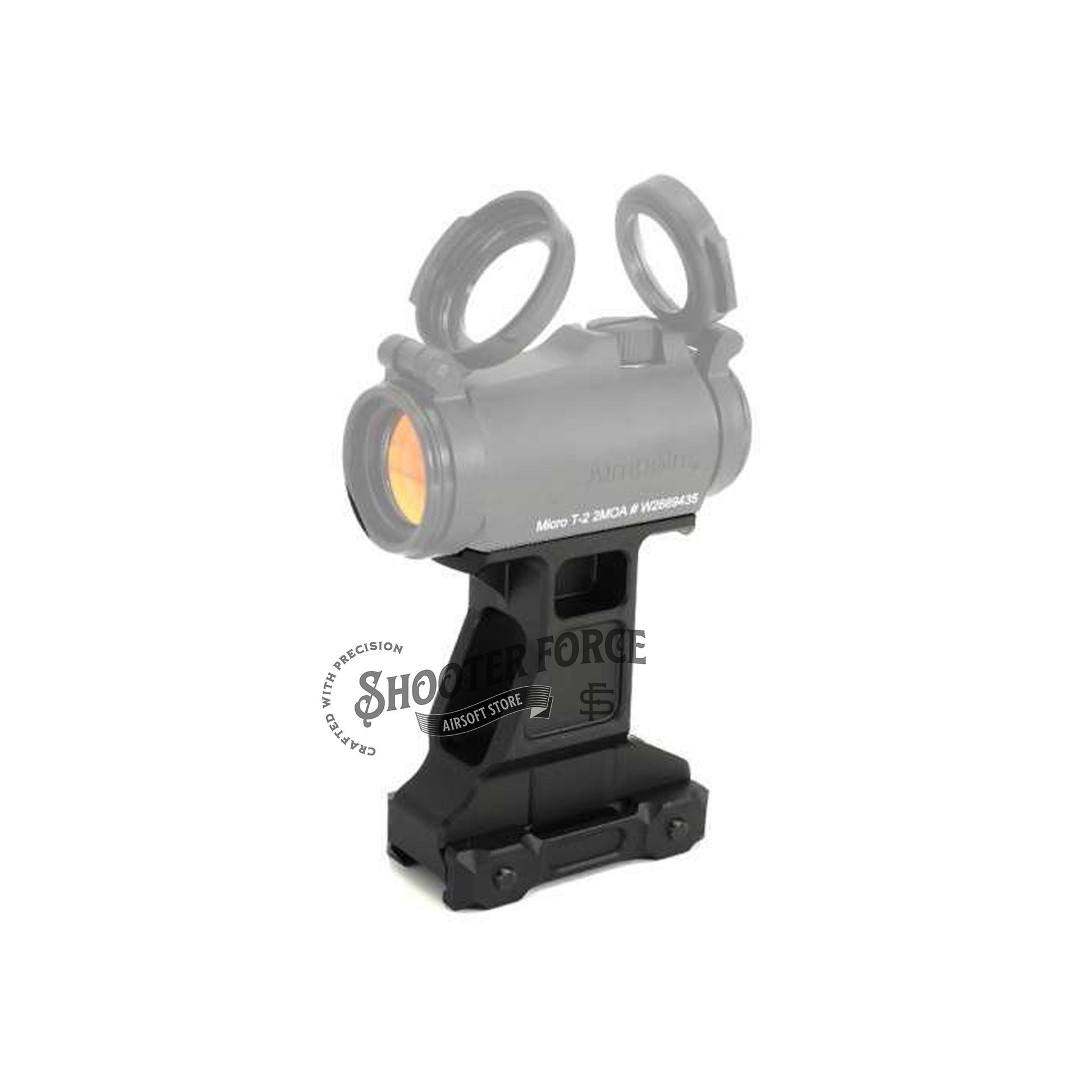 SOTAC GBRS Group Lerna Optic 2.91" Mount for MicroT2 Red Dot Sight in FDE color, designed for airsoft enthusiasts seeking precision and durability in tactical situations.