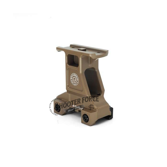 SOTAC GBRS Group Lerna Optic 2.91" Mount for MicroT2 Red Dot Sight in FDE color, designed for airsoft enthusiasts seeking precision and durability in tactical situations