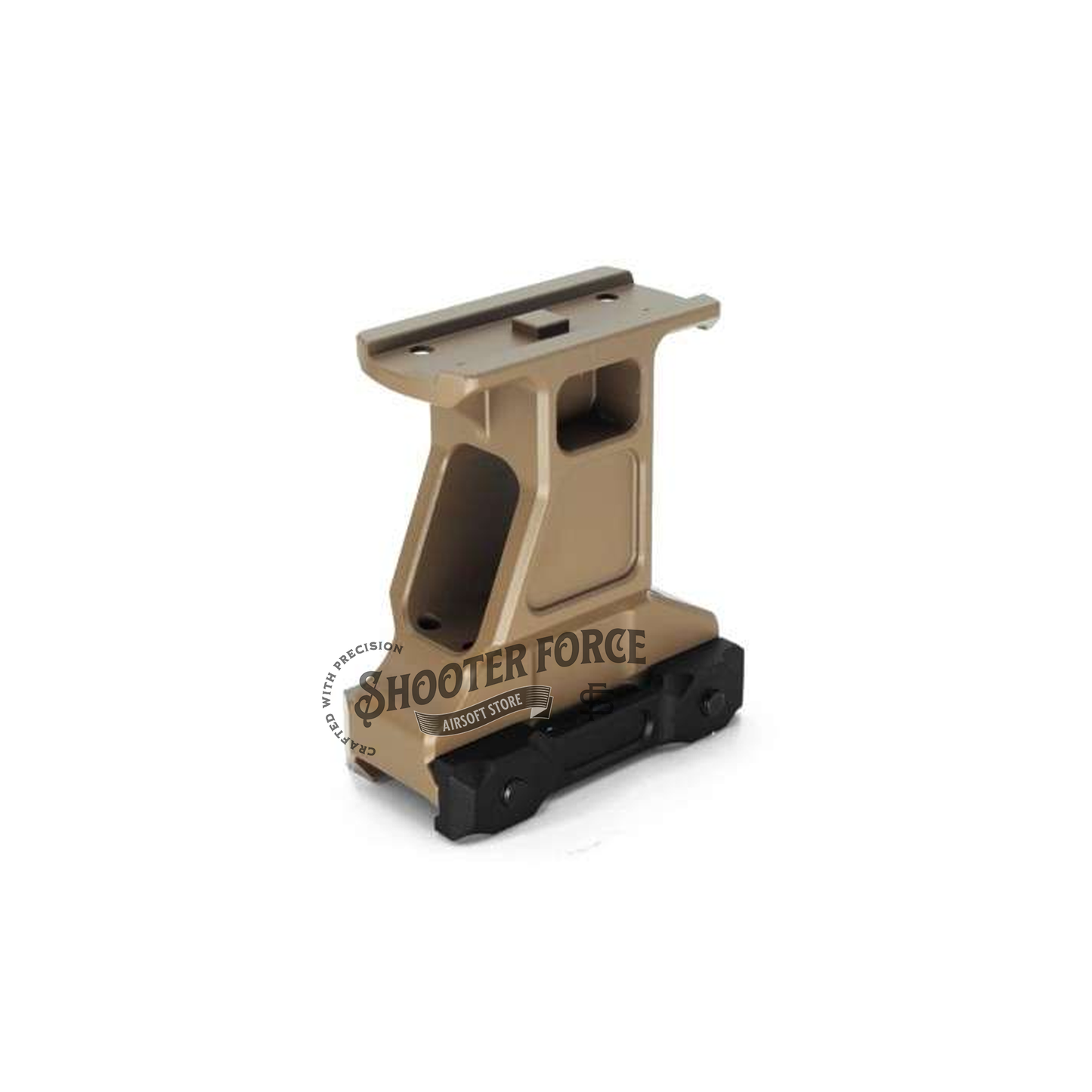 SOTAC GBRS Group Lerna Optic 2.91" Mount for MicroT2 Red Dot Sight in FDE color, designed for airsoft enthusiasts seeking precision and durability in tactical situations
