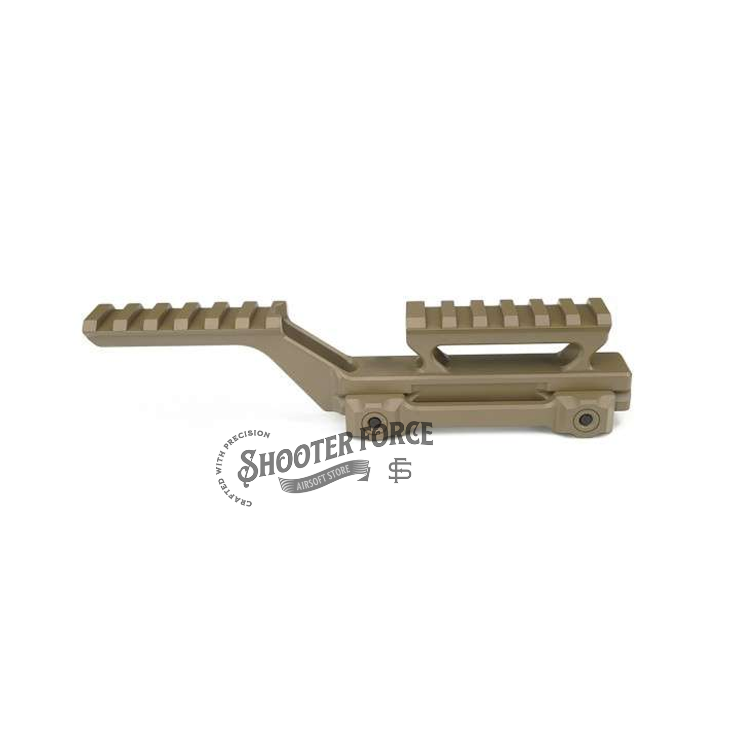 Upgrade your airsoft setup with the SOTAC GBRS Hydra Mount for EXPS3 Holographic Sight in tan. Designed for airsoft use, this mount provides a 2.91” optic height for a secure and enhanced sighting experience with your EXPS3 sight.