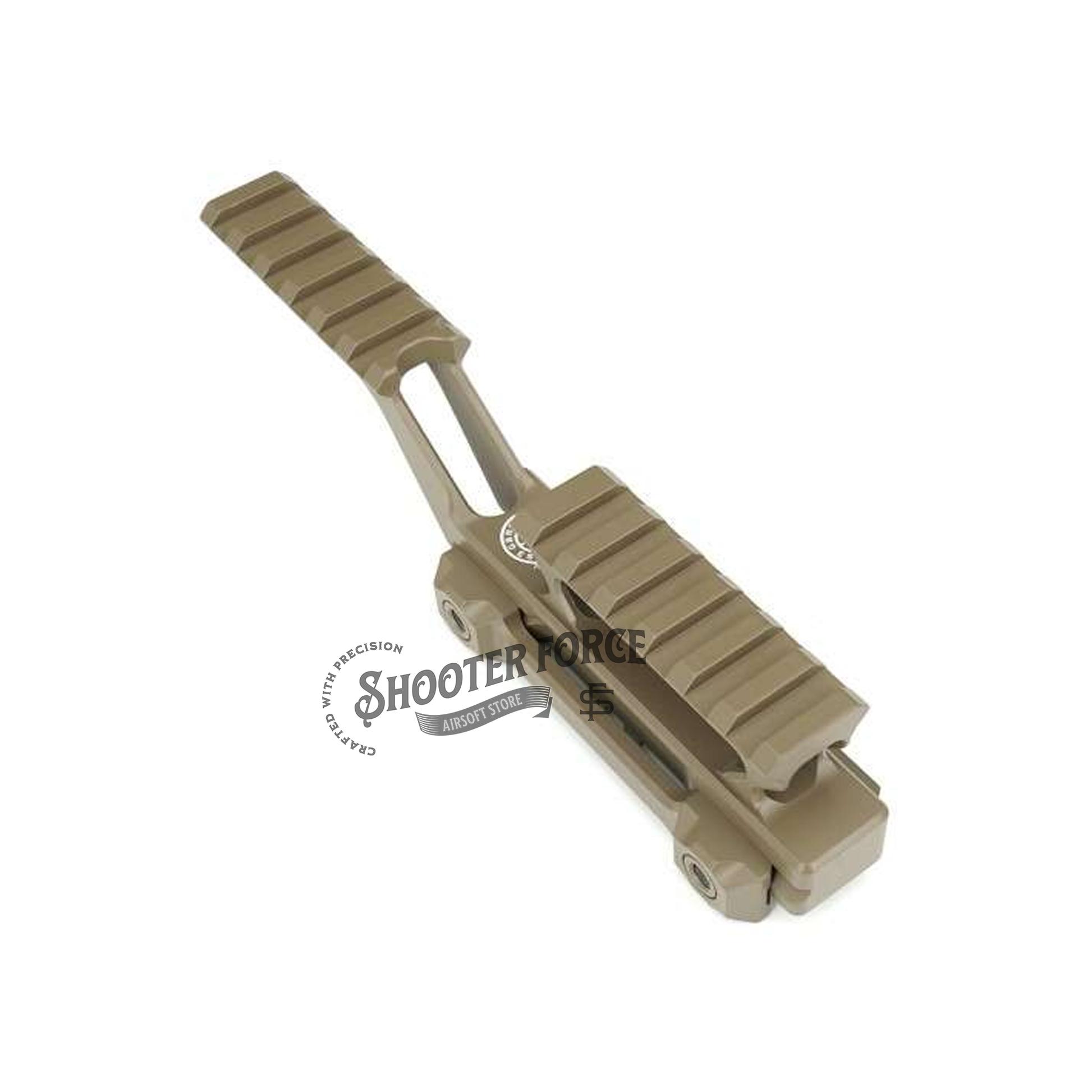 Upgrade your airsoft setup with the SOTAC GBRS Hydra Mount for EXPS3 Holographic Sight in tan. Designed for airsoft use, this mount provides a 2.91” optic height for a secure and enhanced sighting experience with your EXPS3 sight.