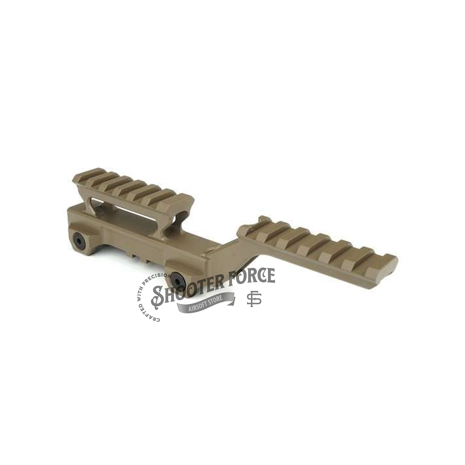 Upgrade your airsoft setup with the SOTAC GBRS Hydra Mount for EXPS3 Holographic Sight in tan. Designed for airsoft use, this mount provides a 2.91” optic height for a secure and enhanced sighting experience with your EXPS3 sight.