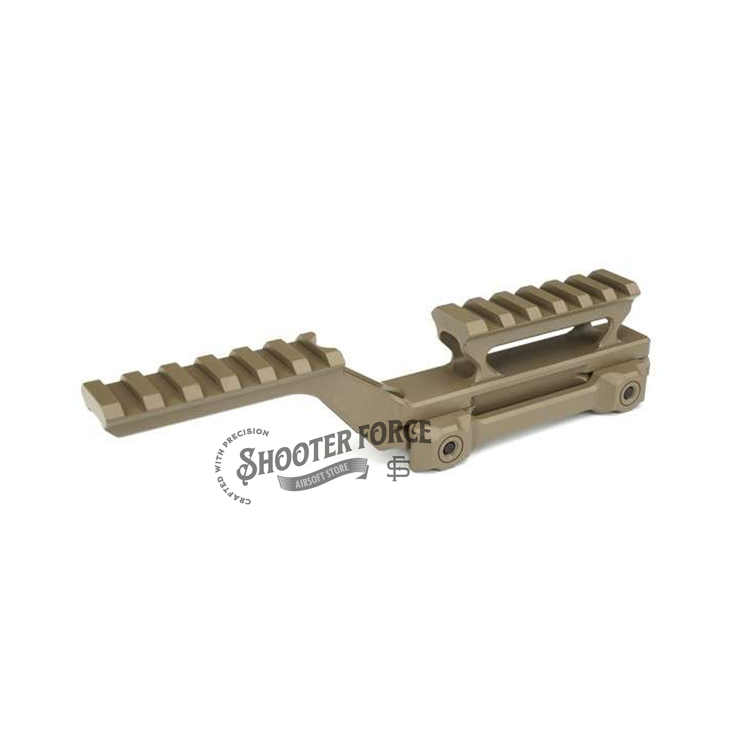 Upgrade your airsoft setup with the SOTAC GBRS Hydra Mount for EXPS3 Holographic Sight in tan. Designed for airsoft use, this mount provides a 2.91” optic height for a secure and enhanced sighting experience with your EXPS3 sight.