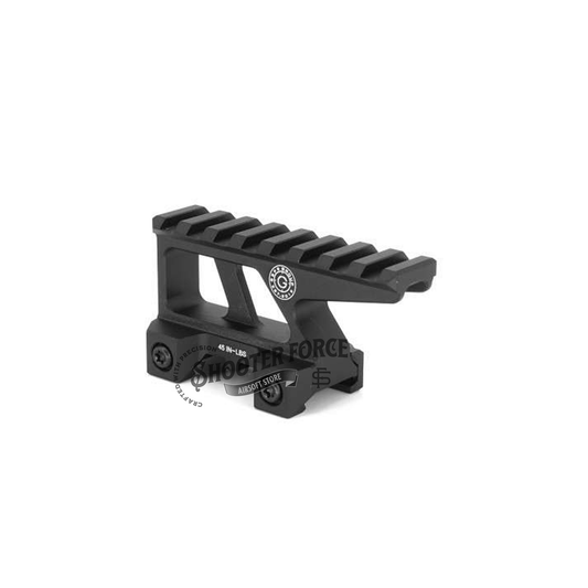 Enhance your airsoft setup with the SOTAC GBRS Lerna Mount for EXPS3, ROMEO8T, and UH1 RDS sights. This tactical black mount offers a 2.91” optic height, designed specifically for airsoft use, ensuring a secure fit for red dot sights to boost your performance on the field.