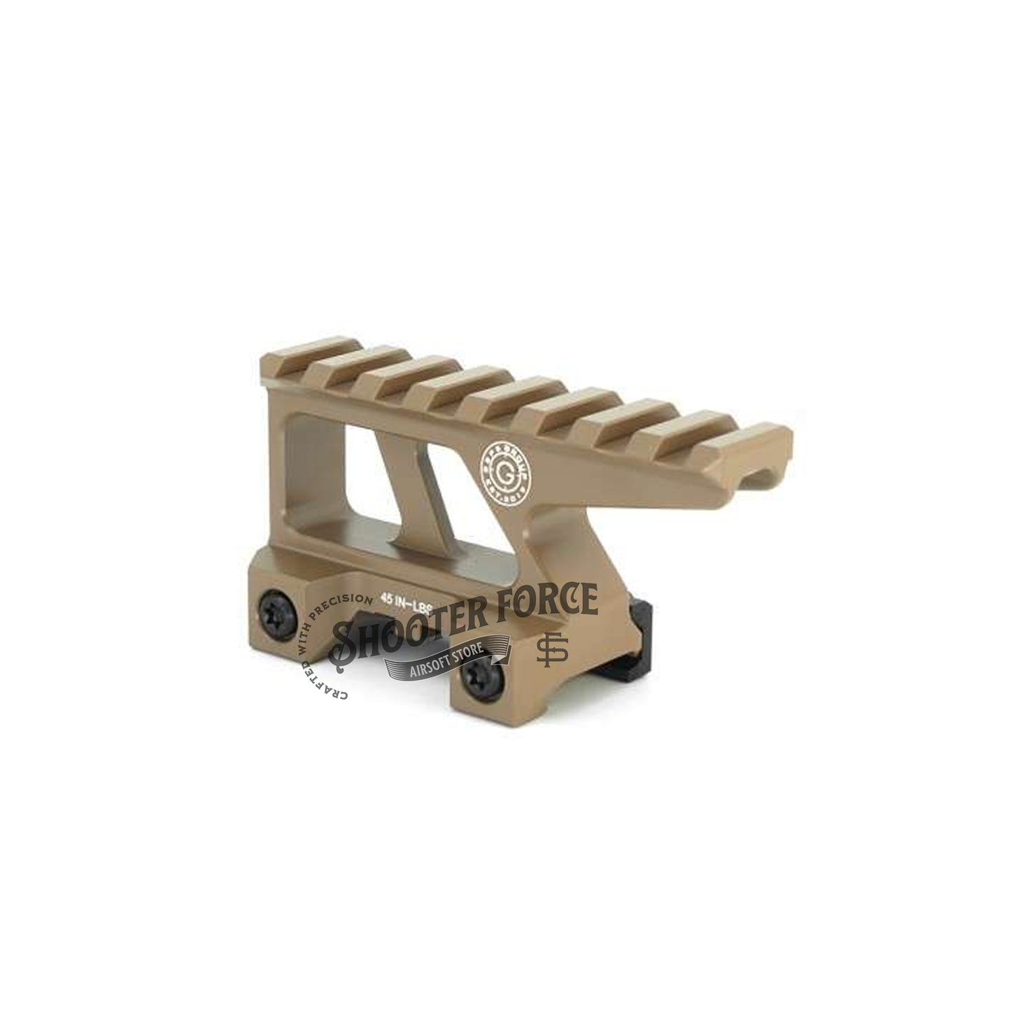 SOTAC GBRS Lerna Mount in FDE, designed for Holographic Sight, offering a stable and durable mounting solution for tactical operations.