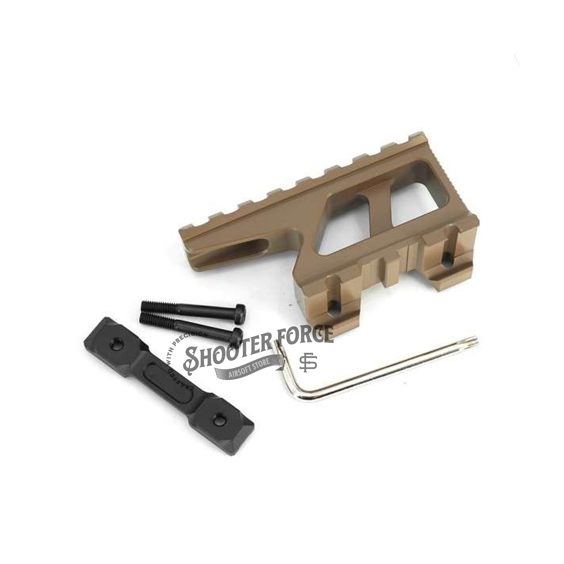 SOTAC GBRS Lerna Mount in FDE, designed for Holographic Sight, offering a stable and durable mounting solution for tactical operations.