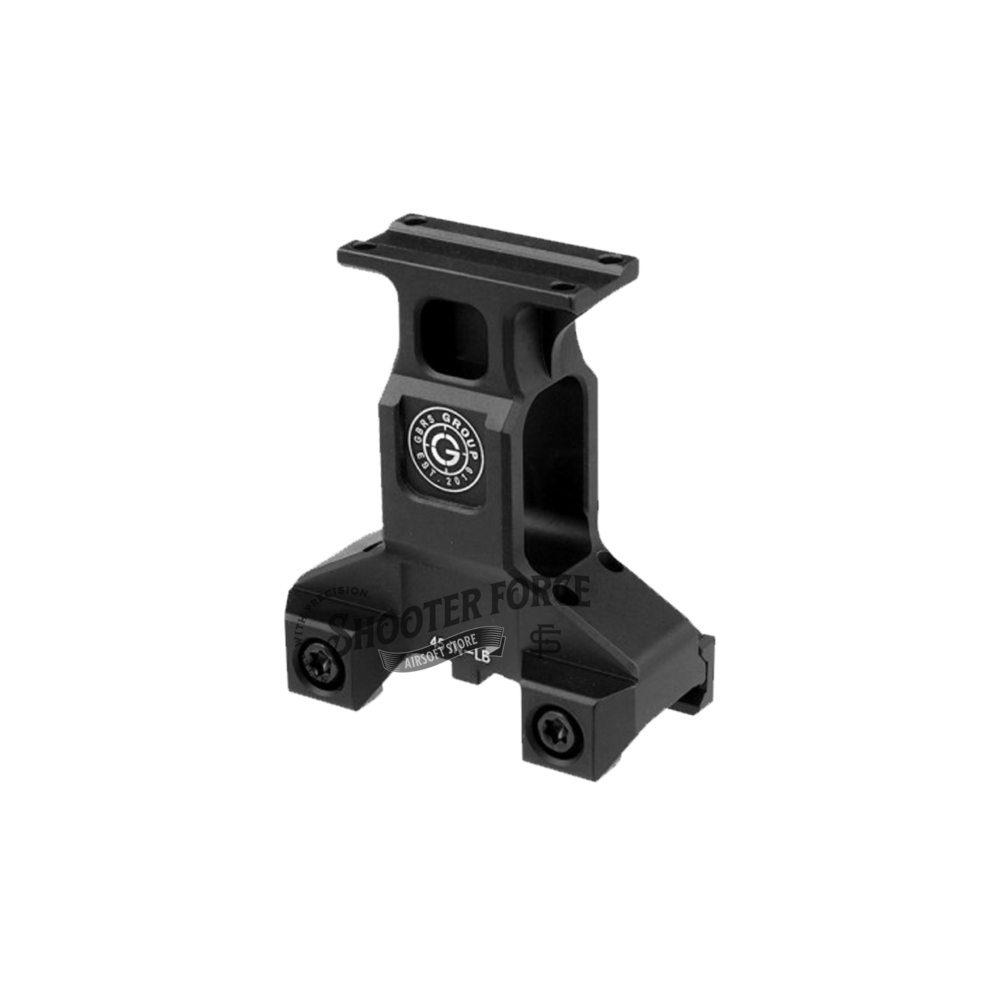 SOTAC GBRS Lerna Mount in Black, designed for MRO Red Dot Sight, offering secure, reliable mounting for tactical use.