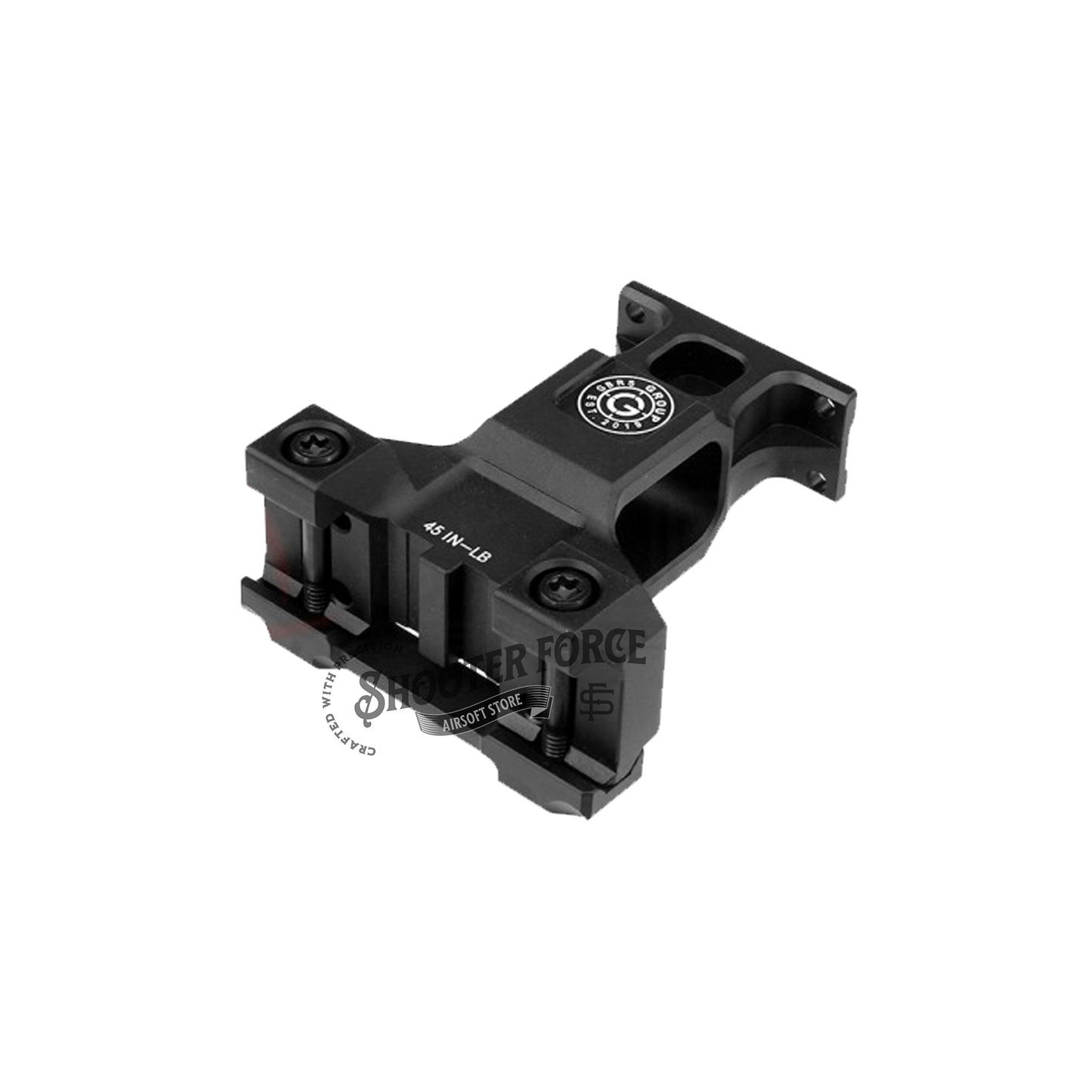 SOTAC GBRS Lerna Mount in Black, designed for MRO Red Dot Sight, offering secure, reliable mounting for tactical use.