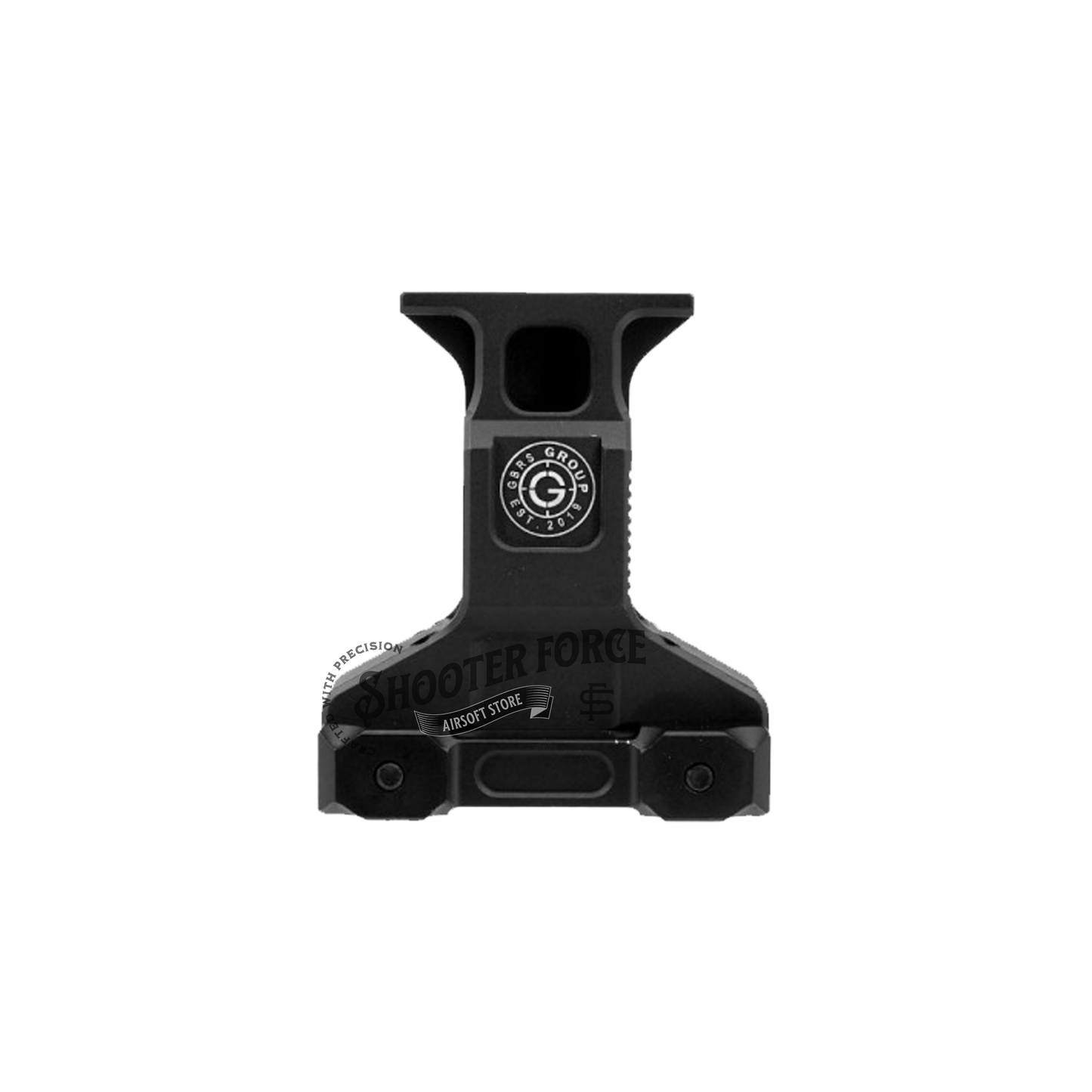 SOTAC GBRS Lerna Mount in Black, designed for MRO Red Dot Sight, offering secure, reliable mounting for tactical use.