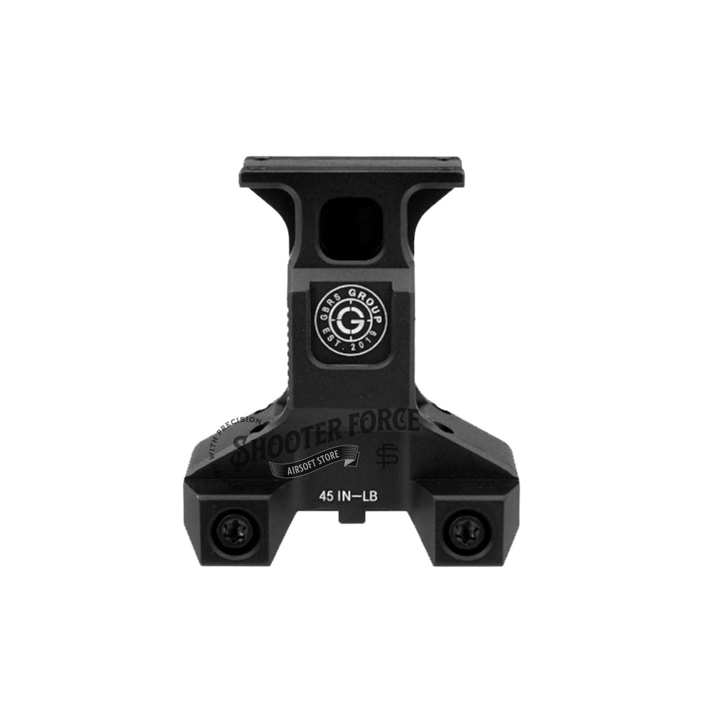 SOTAC GBRS Lerna Mount in Black, designed for MRO Red Dot Sight, offering secure, reliable mounting for tactical use.