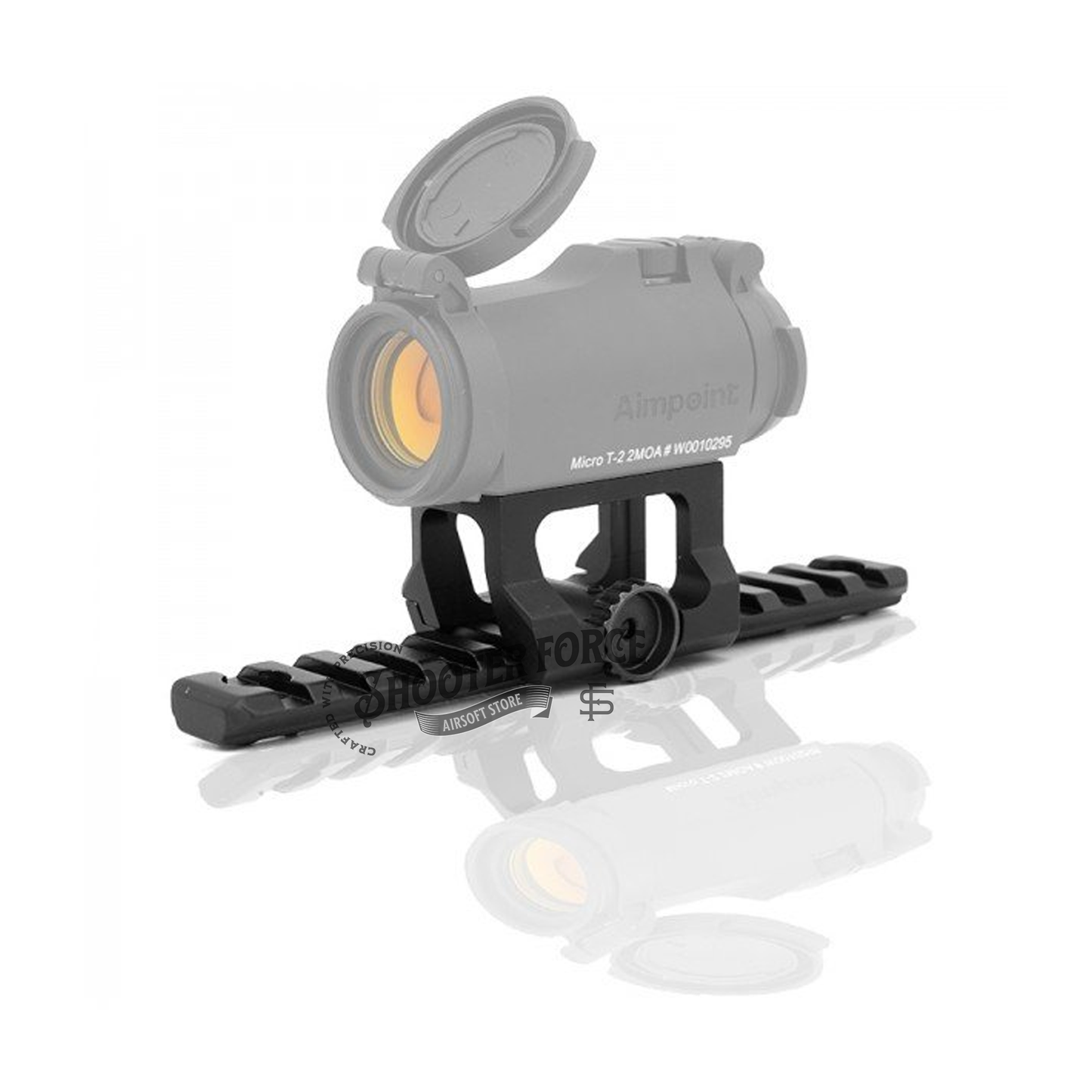 SOTAC LEAP/01 Classic MICRO Mount with 1.57-inch centerline height for MICRO red dot sights, designed for airsoft and tactical use.