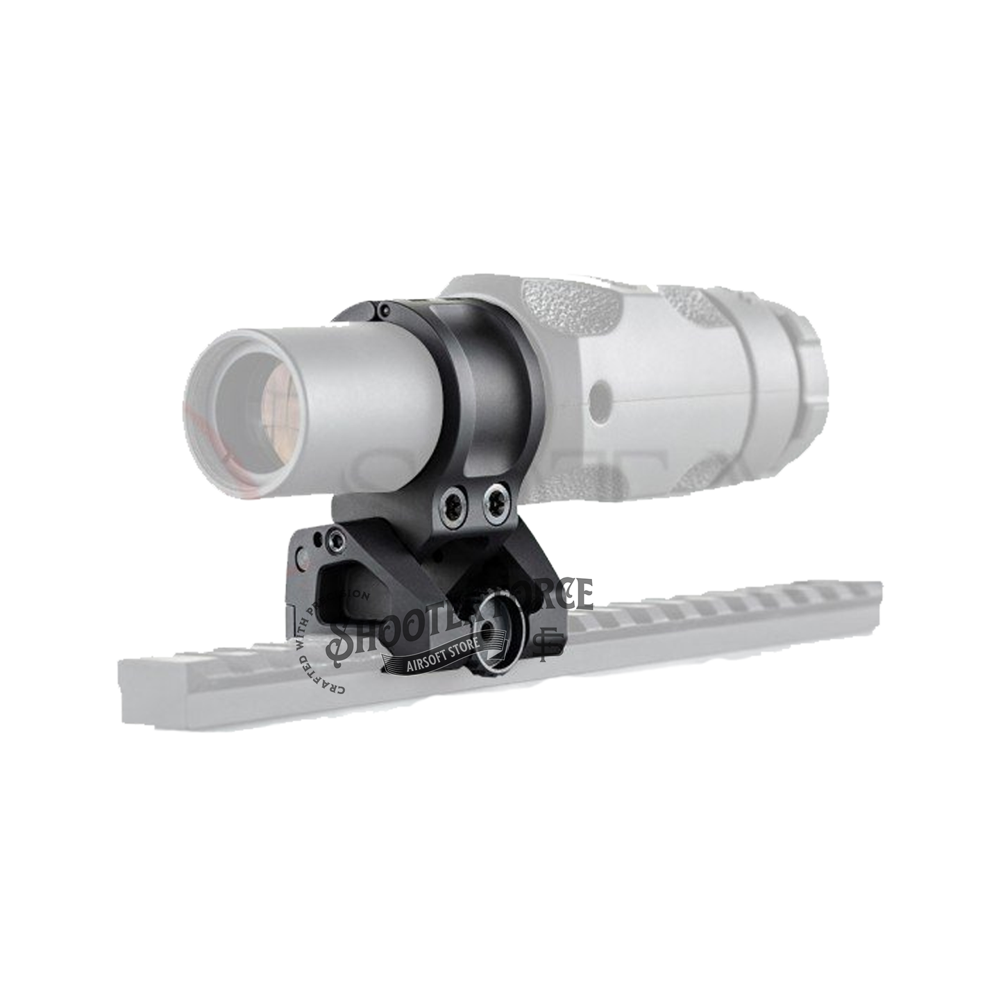 SOTAC LEAP/06 1.57-inch 30mm magnifier mount with secure attachment and optimized centerline height for airsoft and tactical setups.
