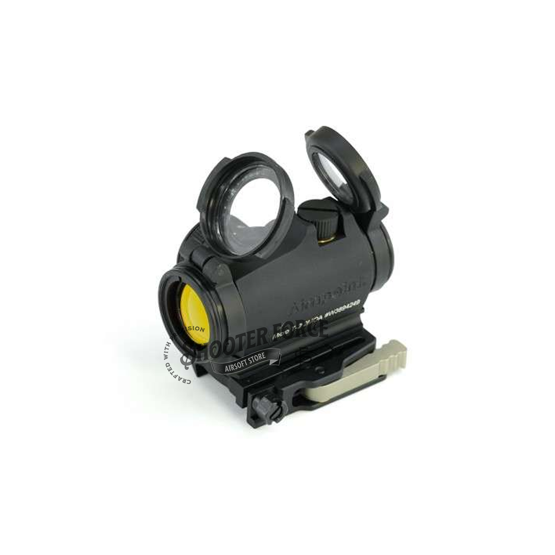 SOTAC LRP Micro QD Mount-base with Spacer, designed for MICRO red dot sights with a low 1.1" centerline height. Features quick-detach functionality for easy mounting and removal.