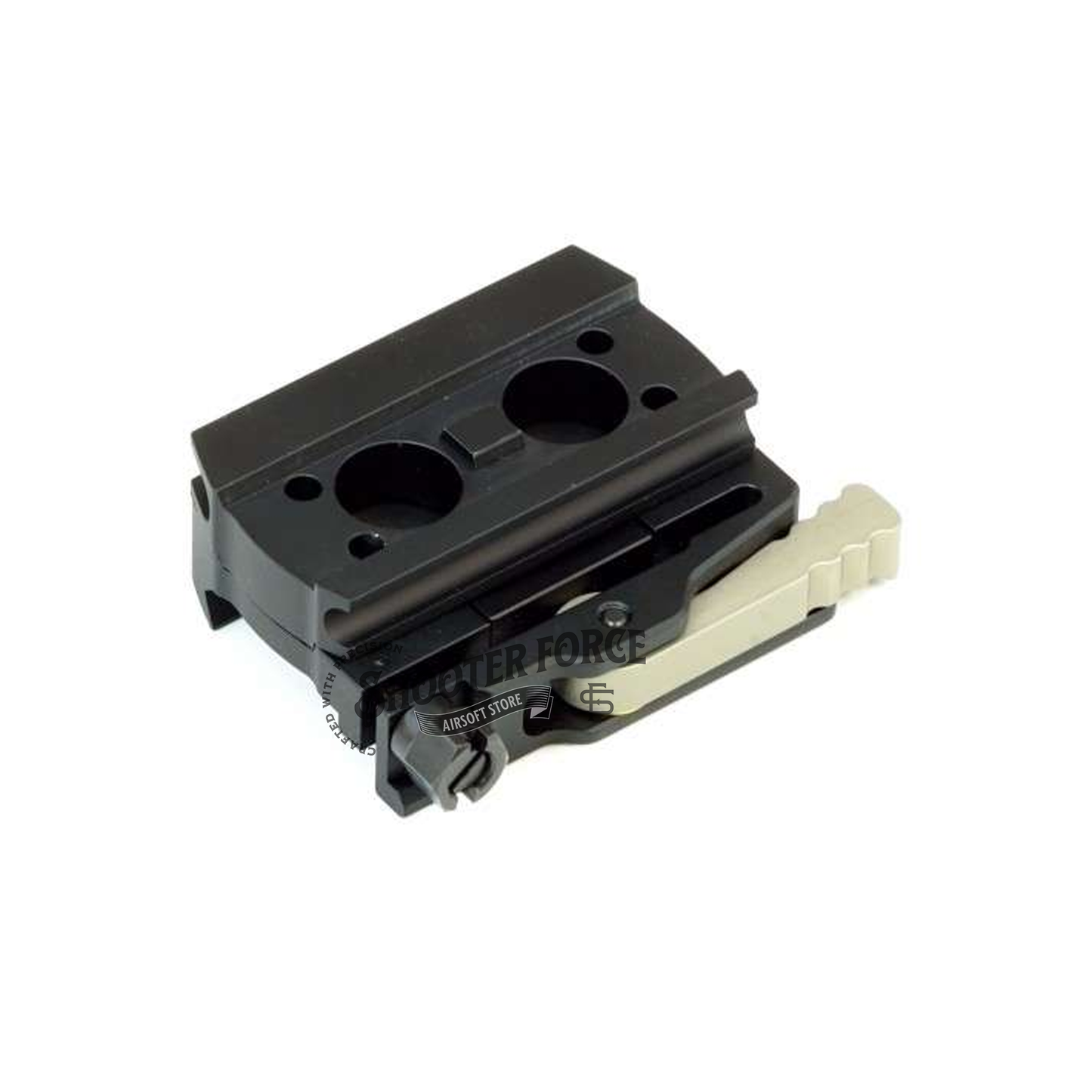 SOTAC LRP Micro QD Mount-base with Spacer, designed for MICRO red dot sights with a low 1.1" centerline height. Features quick-detach functionality for easy mounting and removal.