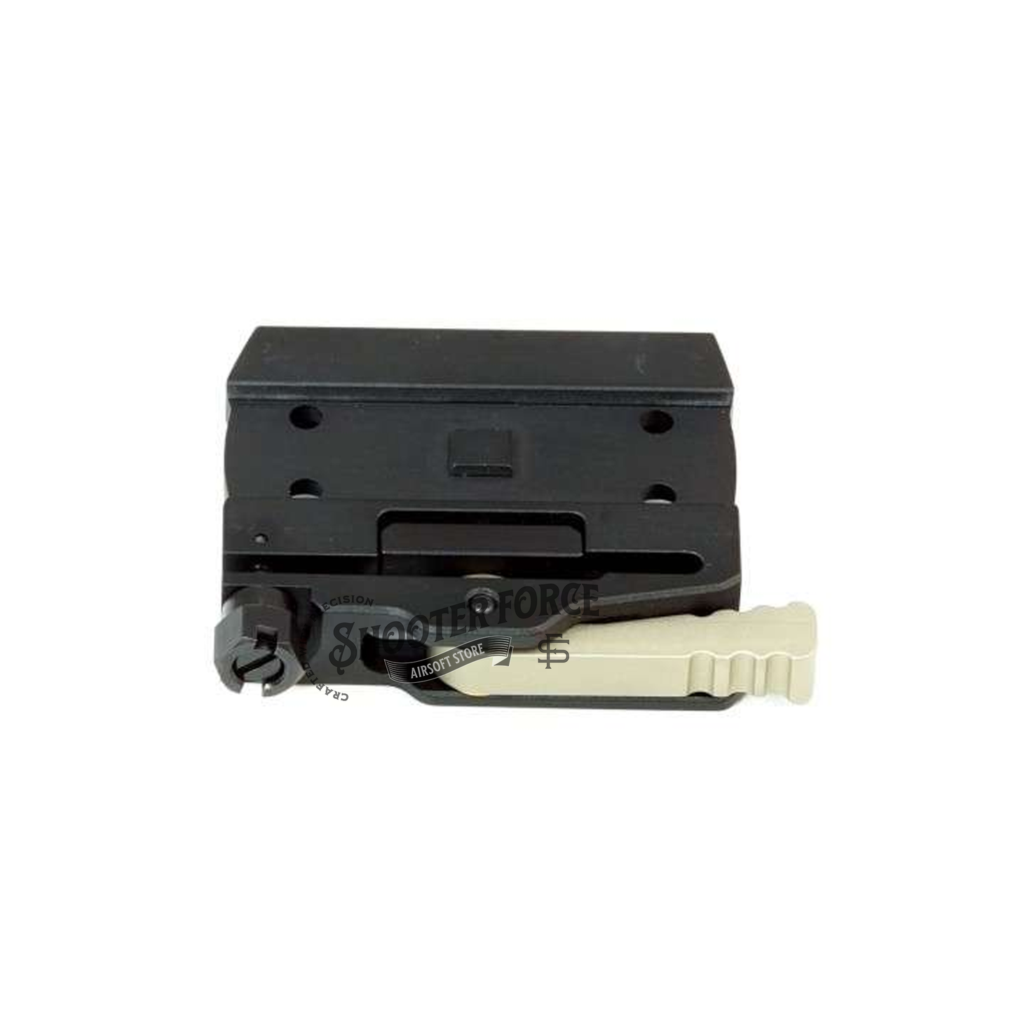 SOTAC LRP Micro QD Mount-base with Spacer, designed for MICRO red dot sights with a low 1.1" centerline height. Features quick-detach functionality for easy mounting and removal.