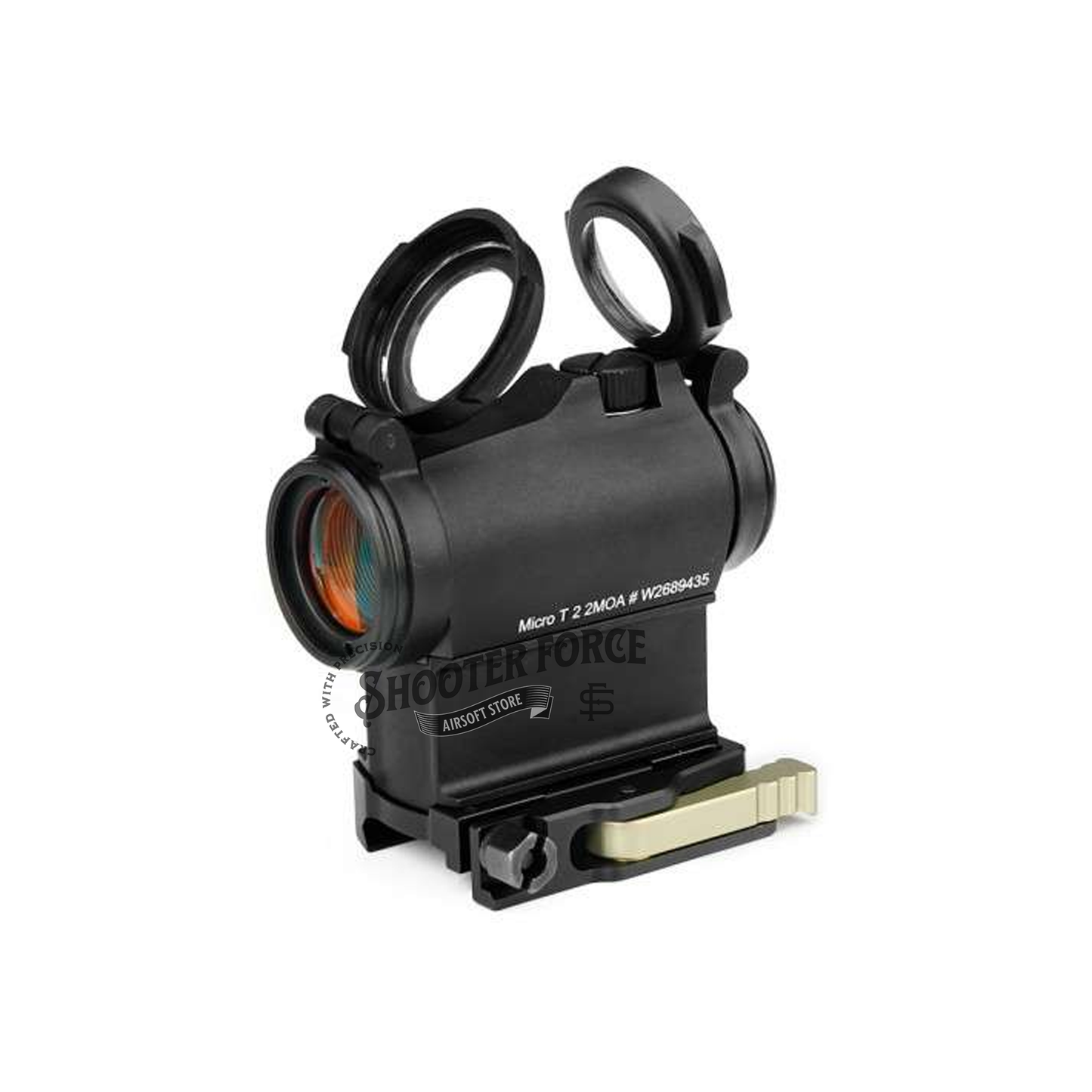 SOTAC LRP Micro QD Mount-base with Spacer, featuring a low 1.93" centerline height, designed for secure mounting of optics on airsoft rifles with quick detach functionality.