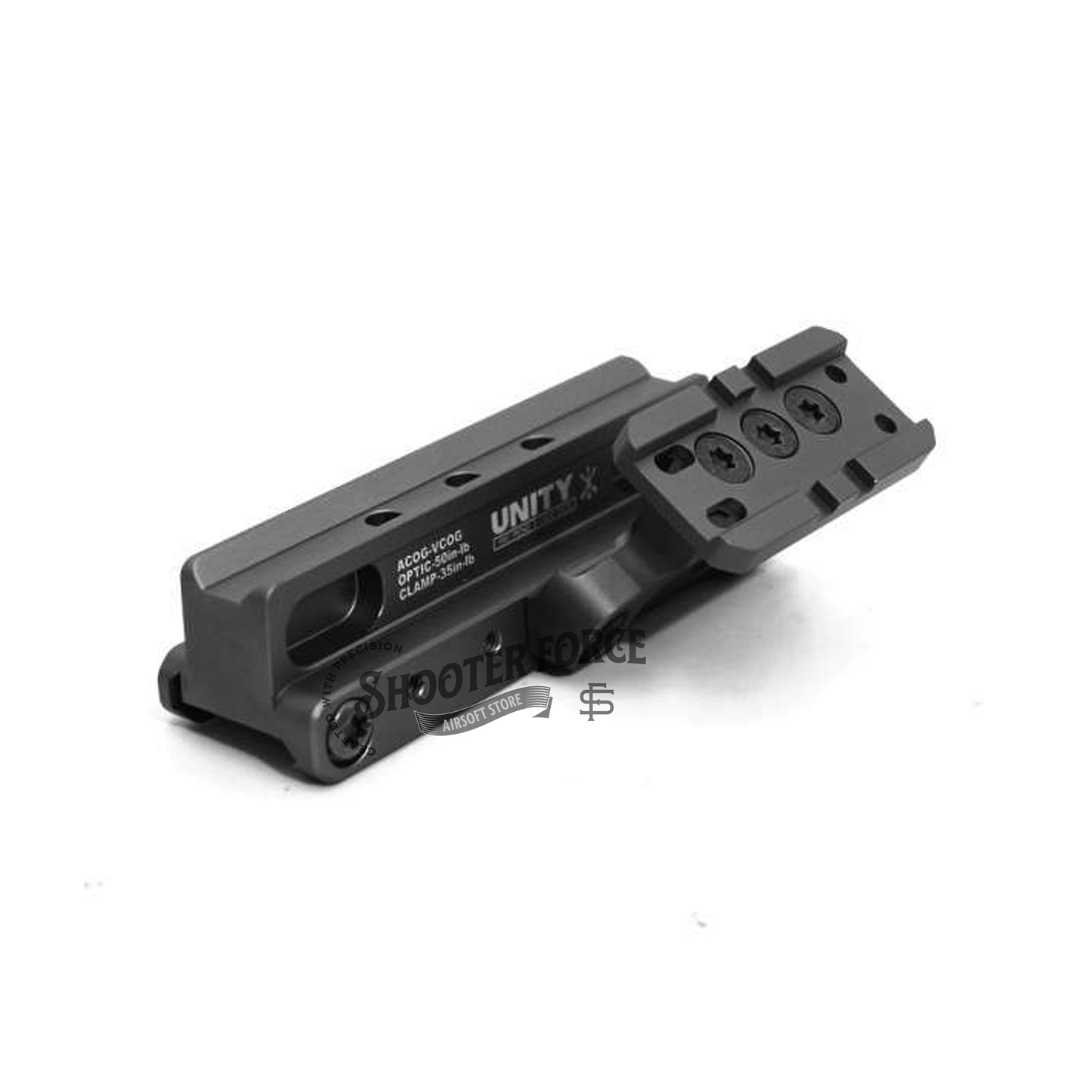 SOTAC OCG Series Mount Set in Black, featuring a 2.05" height for ACOG and VCOG optics, ensuring secure and stable mounting for airsoft riflescopes.