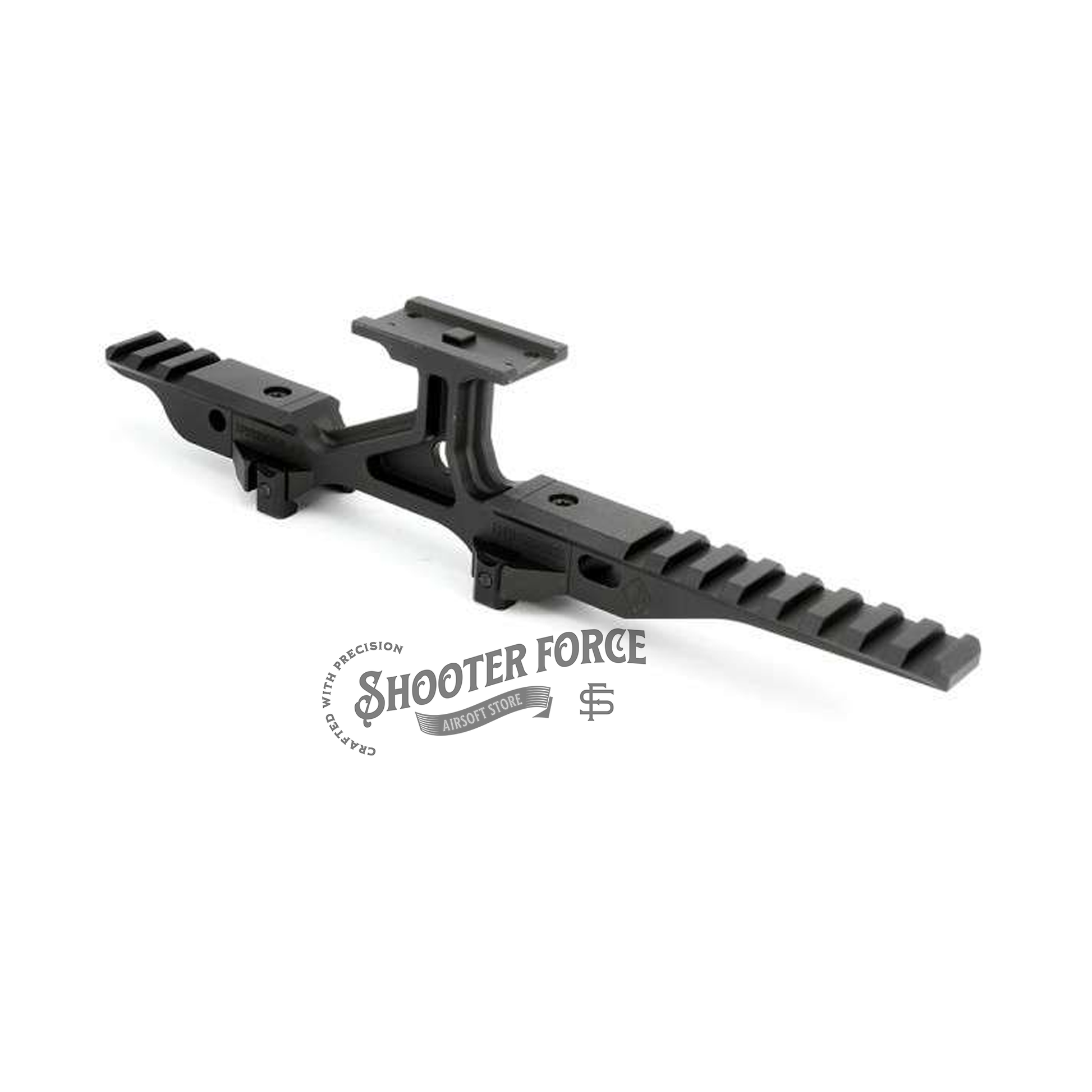 SOTAC OMM Optic Mount Modular MICRO with a 2.50" optical centerline height, offering a lightweight and elevated platform for airsoft optics with secure and precise alignment.