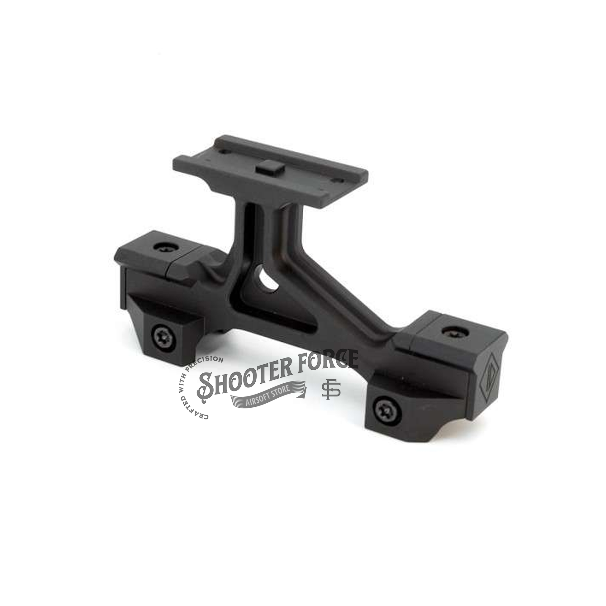 SOTAC OMM Optic Mount Modular MICRO with a 2.50" optical centerline height, offering a lightweight and elevated platform for airsoft optics with secure and precise alignment.