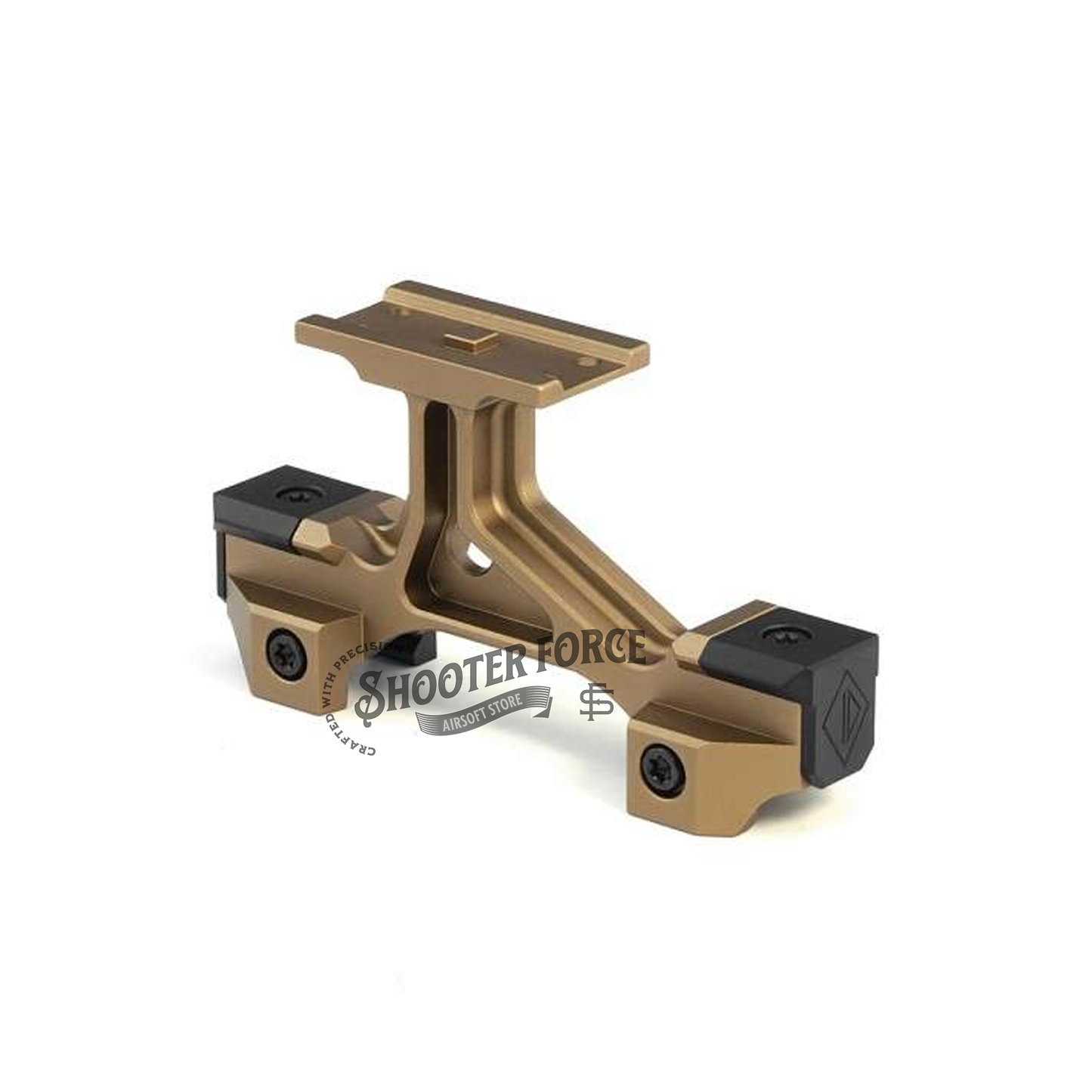 SOTAC OMM PIC Mount in FDE, providing a stable mounting solution for airsoft optics with secure fit and precise alignment.