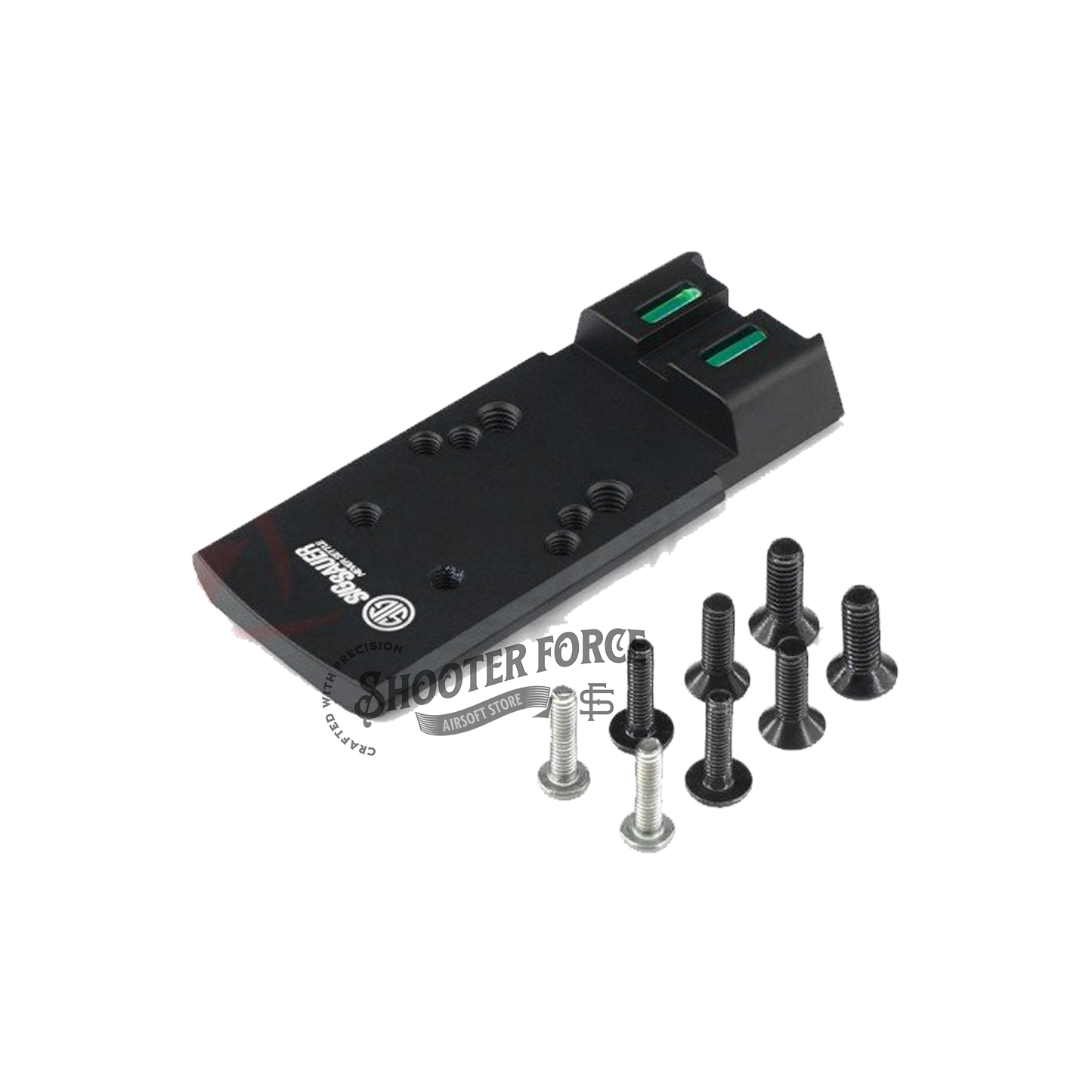 SOTAC P320 Red Dot Mounting Plate, providing a stable and secure mounting platform for red dot optics on P320 airsoft pistols.