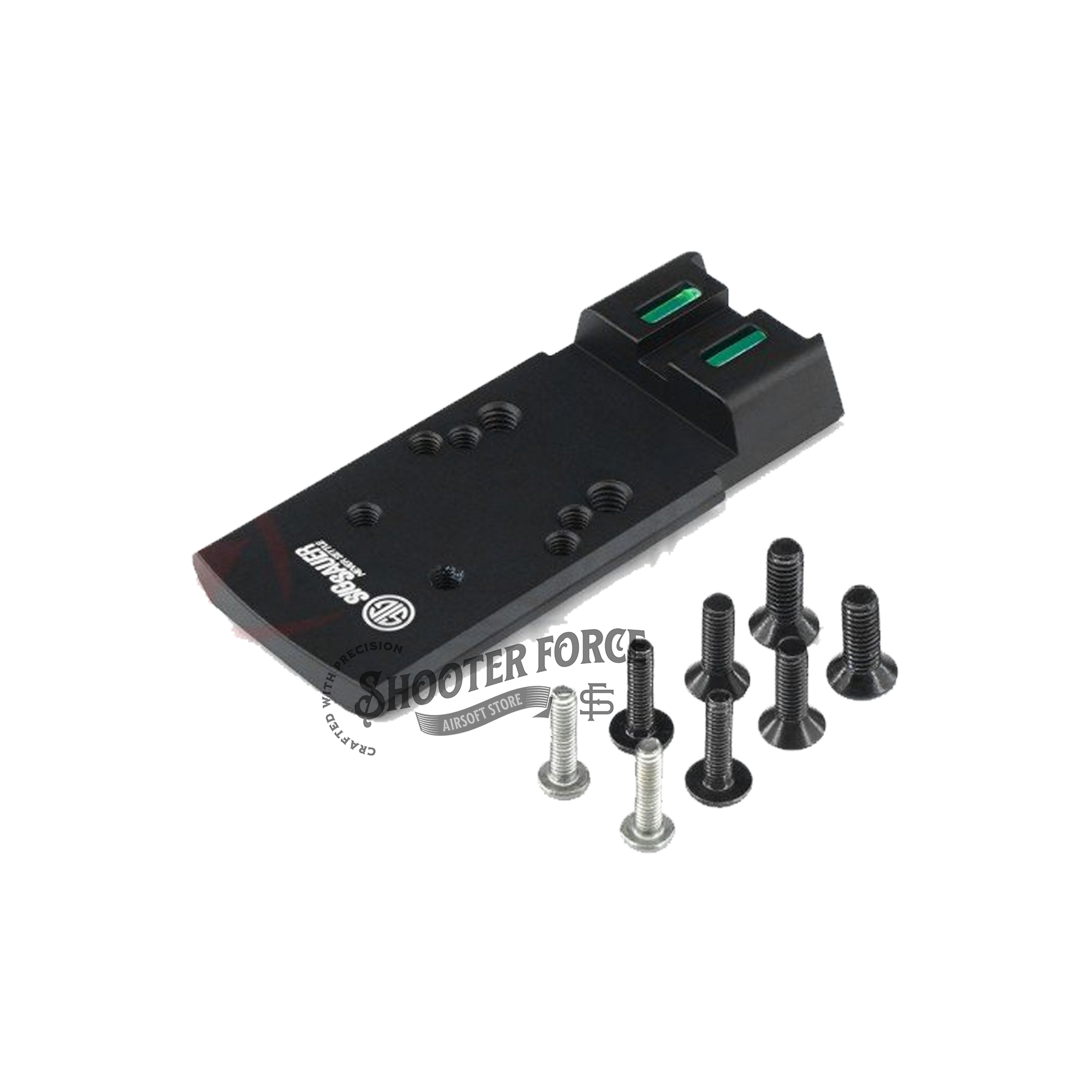 SOTAC P320 Red Dot Mounting Plate, providing a stable and secure mounting platform for red dot optics on P320 airsoft pistols.