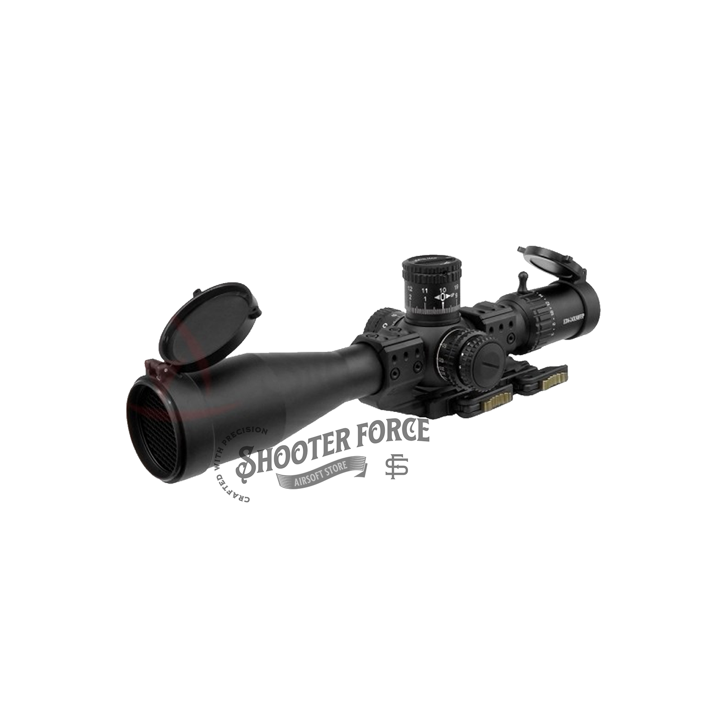 SOTAC QDP-4616 1.50" 34mm Tube Scope Mount, providing a stable platform for 34mm tube scopes in airsoft rifles for enhanced accuracy.