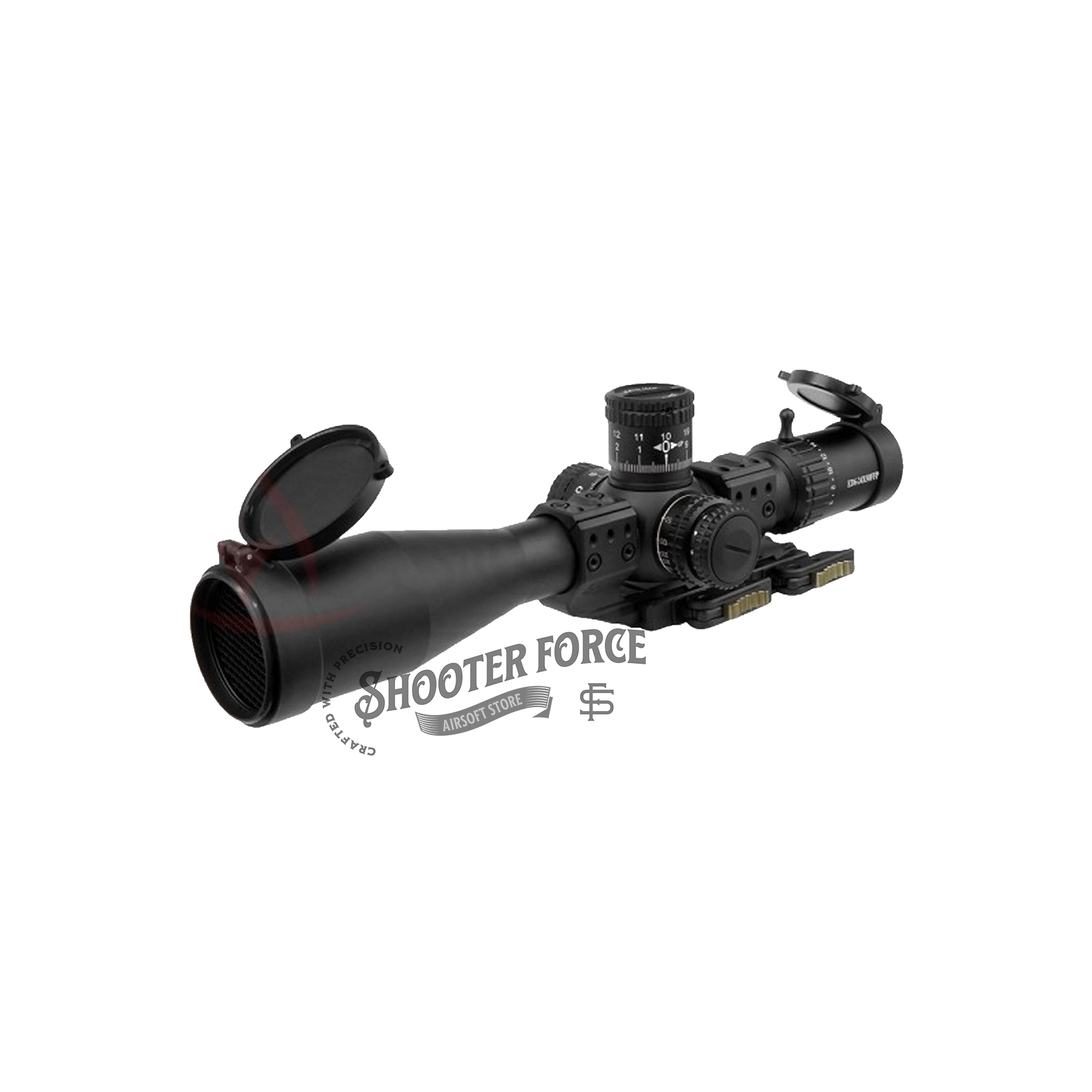 SOTAC QDP-4616 1.50" 34mm Tube Scope Mount, providing a stable platform for 34mm tube scopes in airsoft rifles for enhanced accuracy.