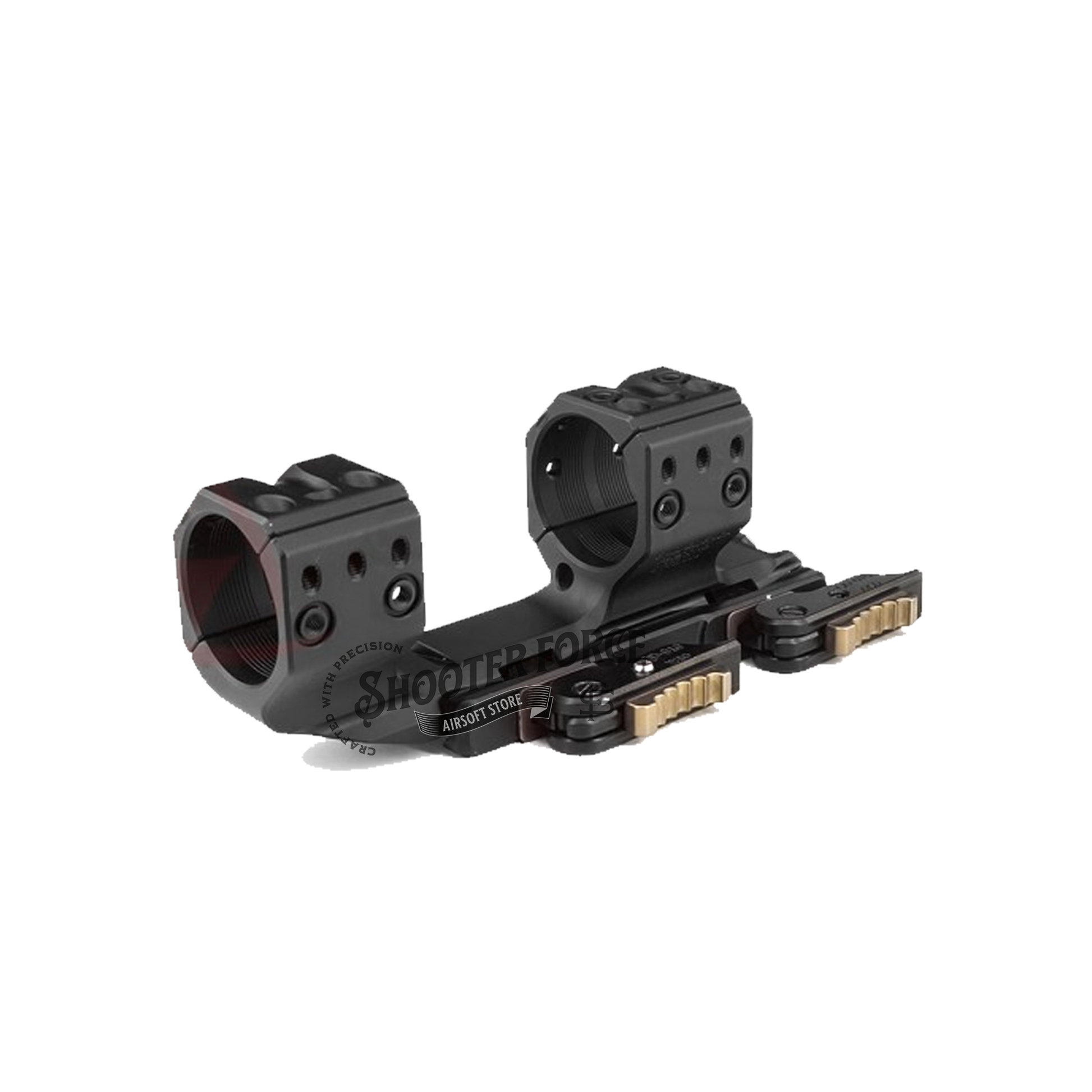SOTAC QDP-4616 1.50" 34mm Tube Scope Mount, providing a stable platform for 34mm tube scopes in airsoft rifles for enhanced accuracy.