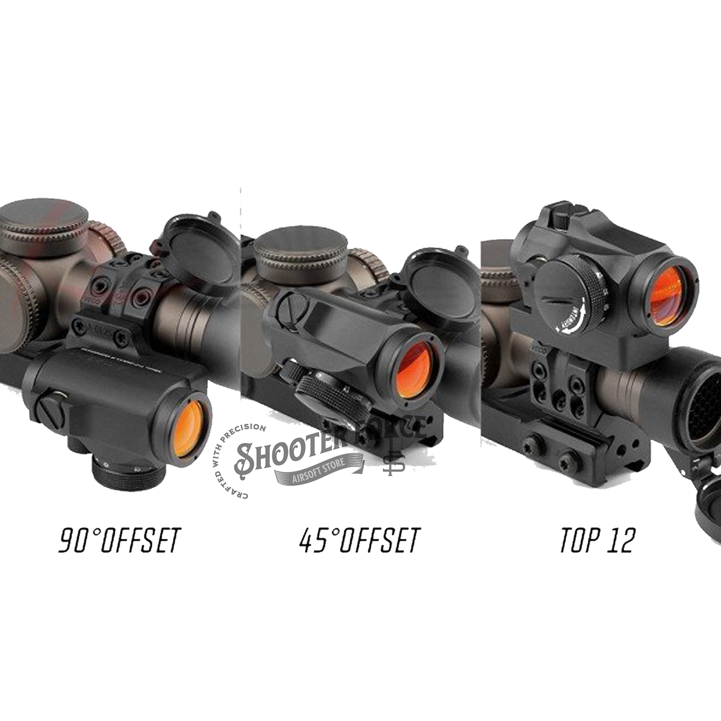 SOTAC QDP-4616 1.50" 34mm Tube Scope Mount, providing a stable platform for 34mm tube scopes in airsoft rifles for enhanced accuracy.