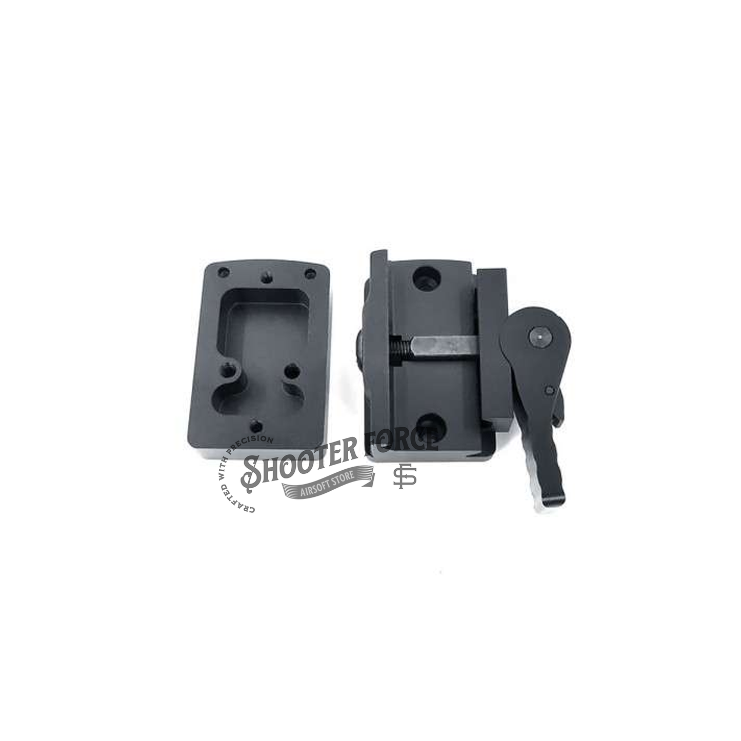 SOTAC QD Tactical Riser 1.41" Centerline Height Mount for Docter optics, offering quick-detach capability and stable mounting for airsoft scopes.