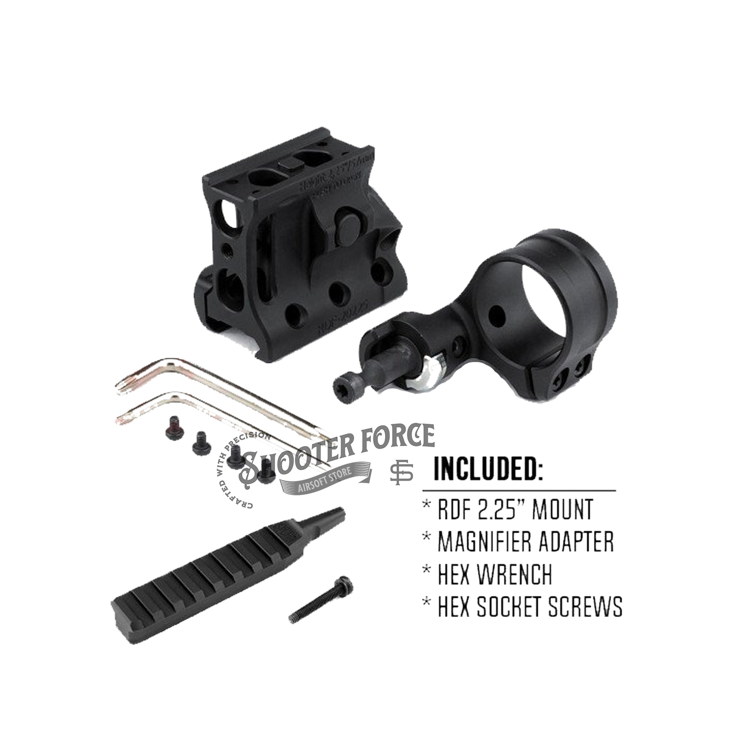SOTAC RDF 20225K Micro Mount, designed for micro optics, offering a stable and reliable mounting solution for airsoft rifles.