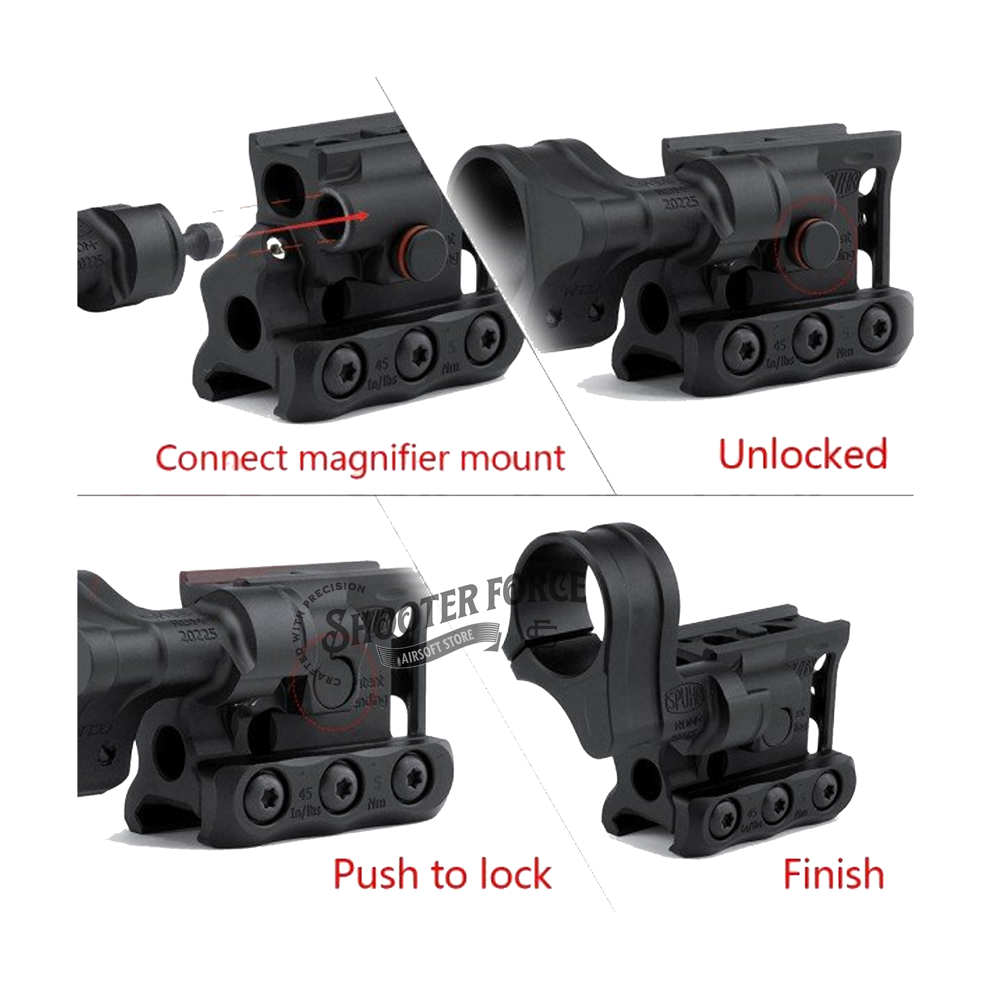 SOTAC RDF 20225K Micro Mount, designed for micro optics, offering a stable and reliable mounting solution for airsoft rifles.