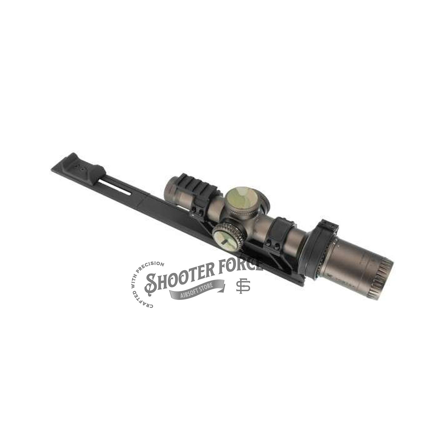 SOTAC Scopeswitch LPVO Fast Zooming System for smooth, quick zoom adjustments on airsoft LPVO scopes, enhancing precision during gameplay.