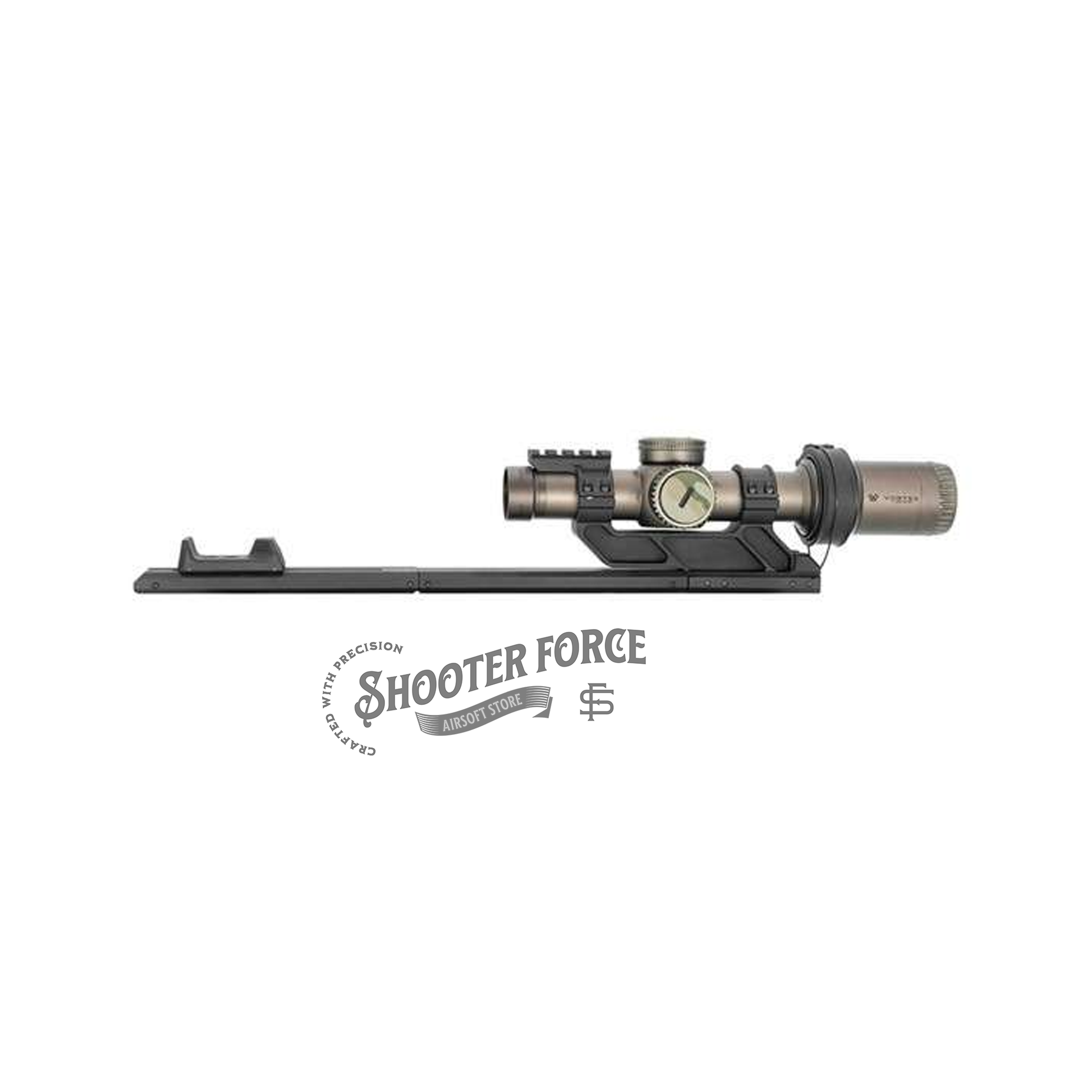 SOTAC Scopeswitch LPVO Fast Zooming System for smooth, quick zoom adjustments on airsoft LPVO scopes, enhancing precision during gameplay.