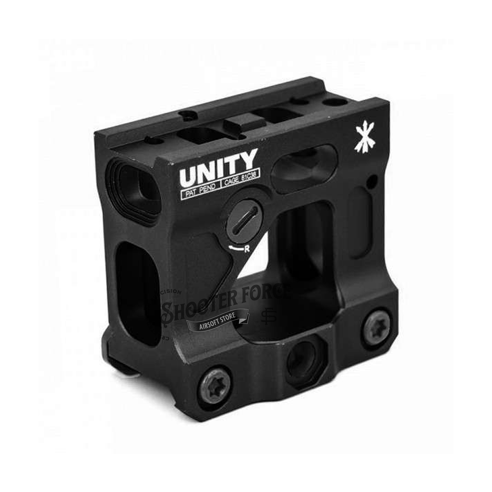 SOTAC Tactical Fast Micro 2.26" Mount in black, designed for T1, T2, and ROMEO5 optics, providing a secure and elevated position for airsoft use.