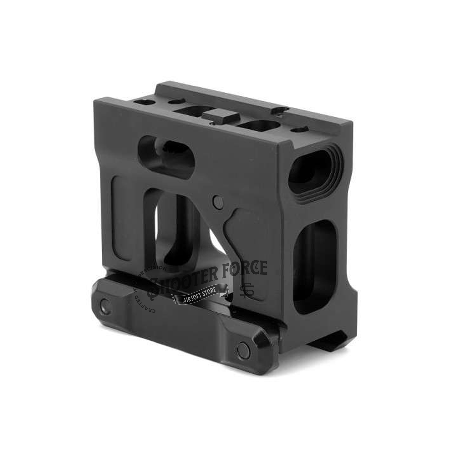 SOTAC Tactical Fast Micro 2.26" Mount in black, designed for T1, T2, and ROMEO5 optics, providing a secure and elevated position for airsoft use.
