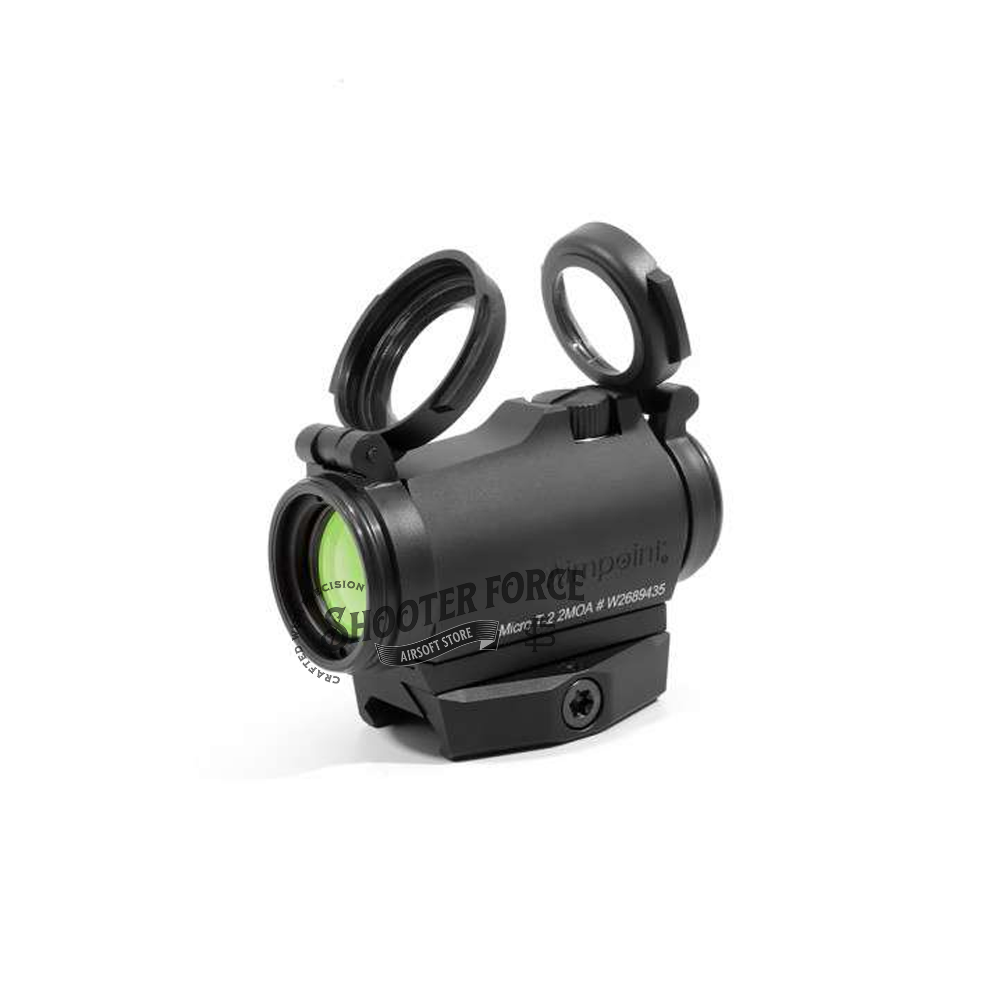 SOTAC Tactical Low Mount with original micro sight footprint, compatible with T1, T2, ROMEO5, M5, M5S, M5B, and similar optics for airsoft use.