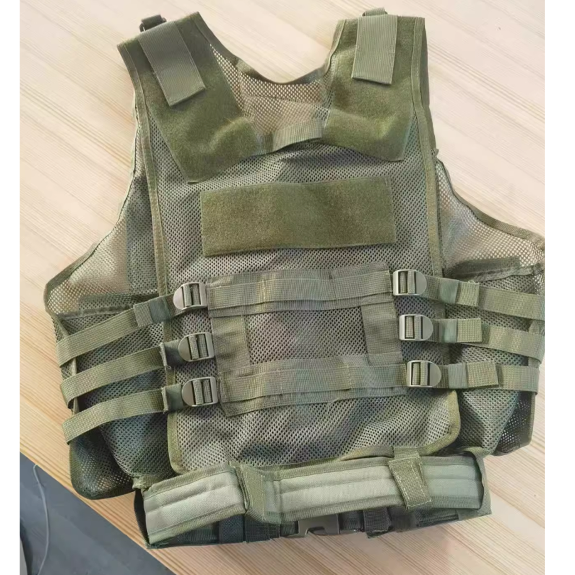 Green MOLLE-Compatible Tactical Vest for Airsoft