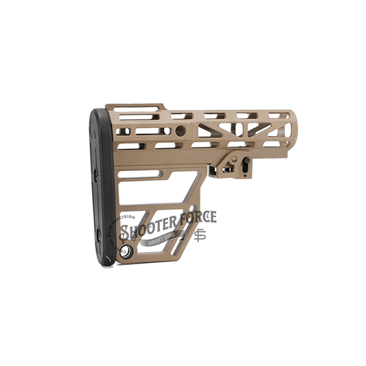 Super Lightweight Skeletonized Aluminum Mil-Spec Buttstock - FDE