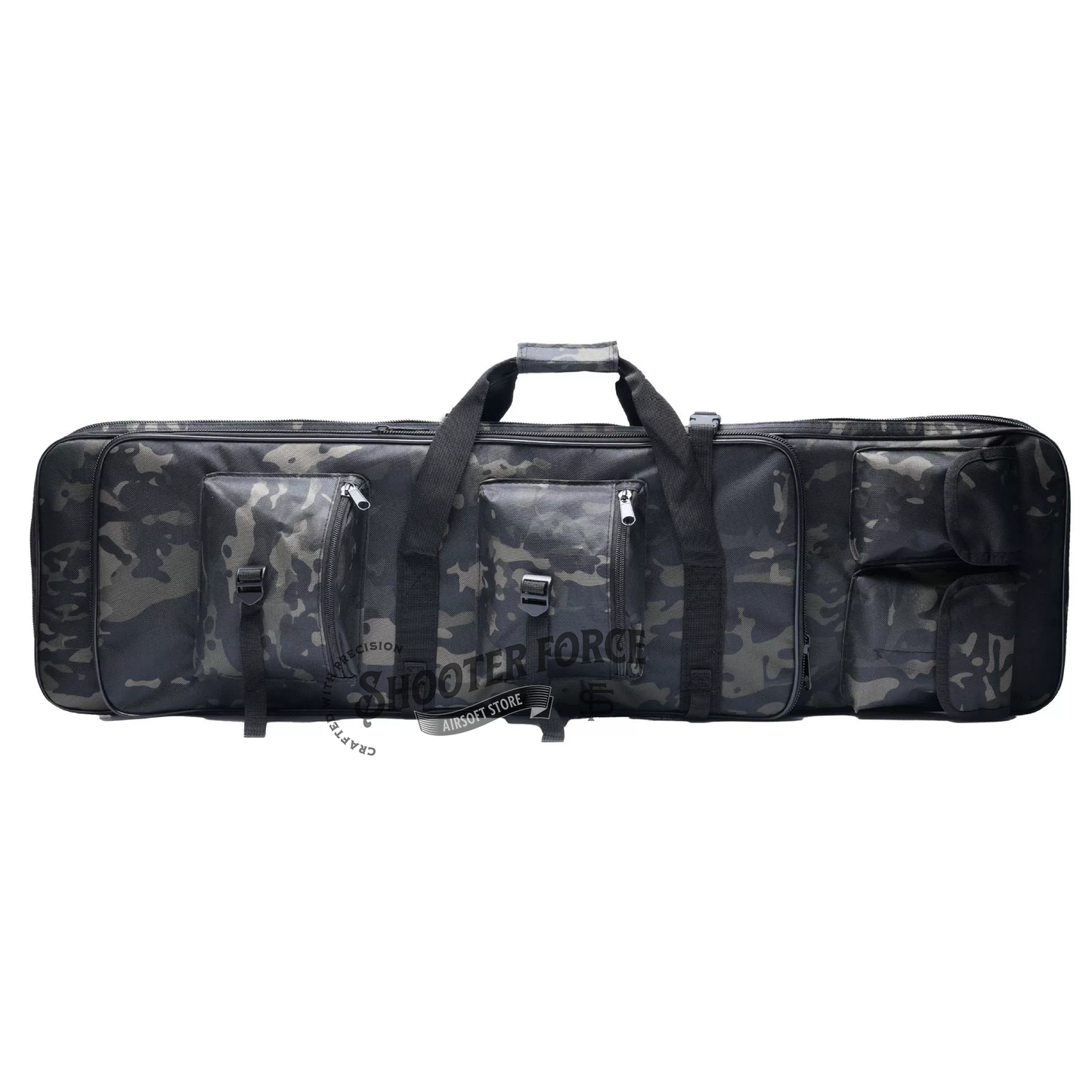 Airsoft Solf Rifle Tactical Gun Bag - Black & White Camo