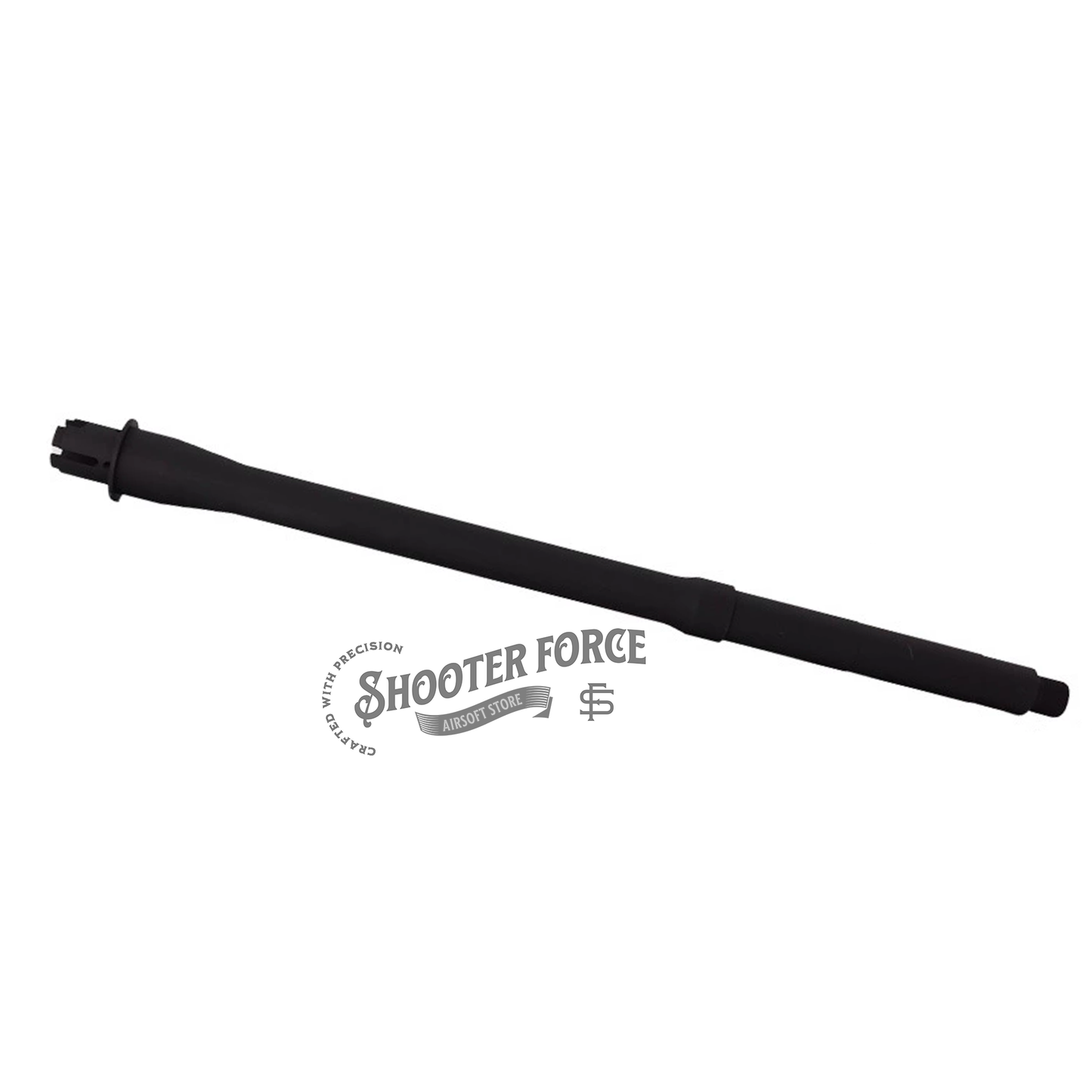 13.5-inch M4 AEG outer barrel – high-quality metal, 14mm CCW threading, perfect for airsoft rifle upgrades.